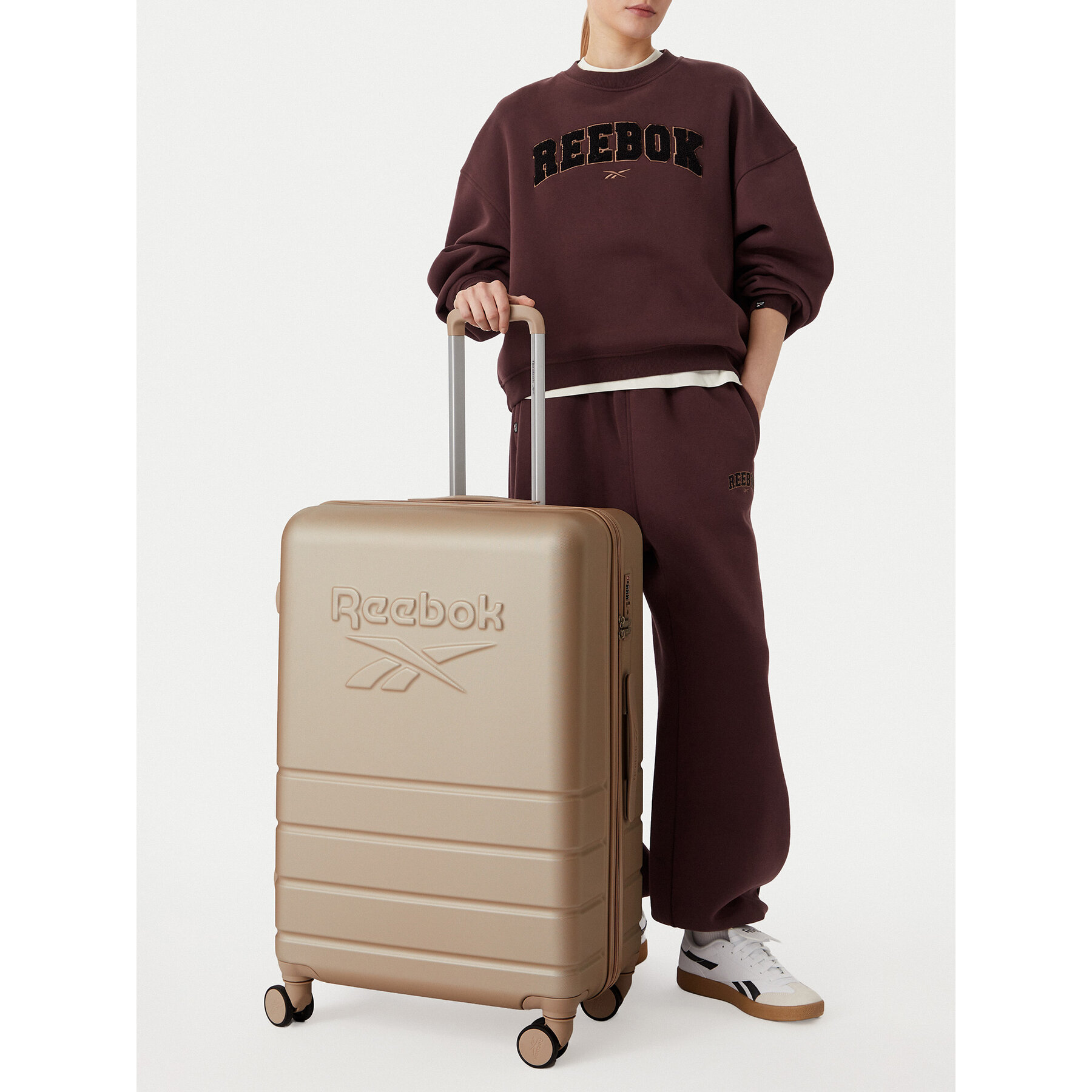 Velik kovček Reebok CEOWB-RBK-WAL-011-CCC-L Bež