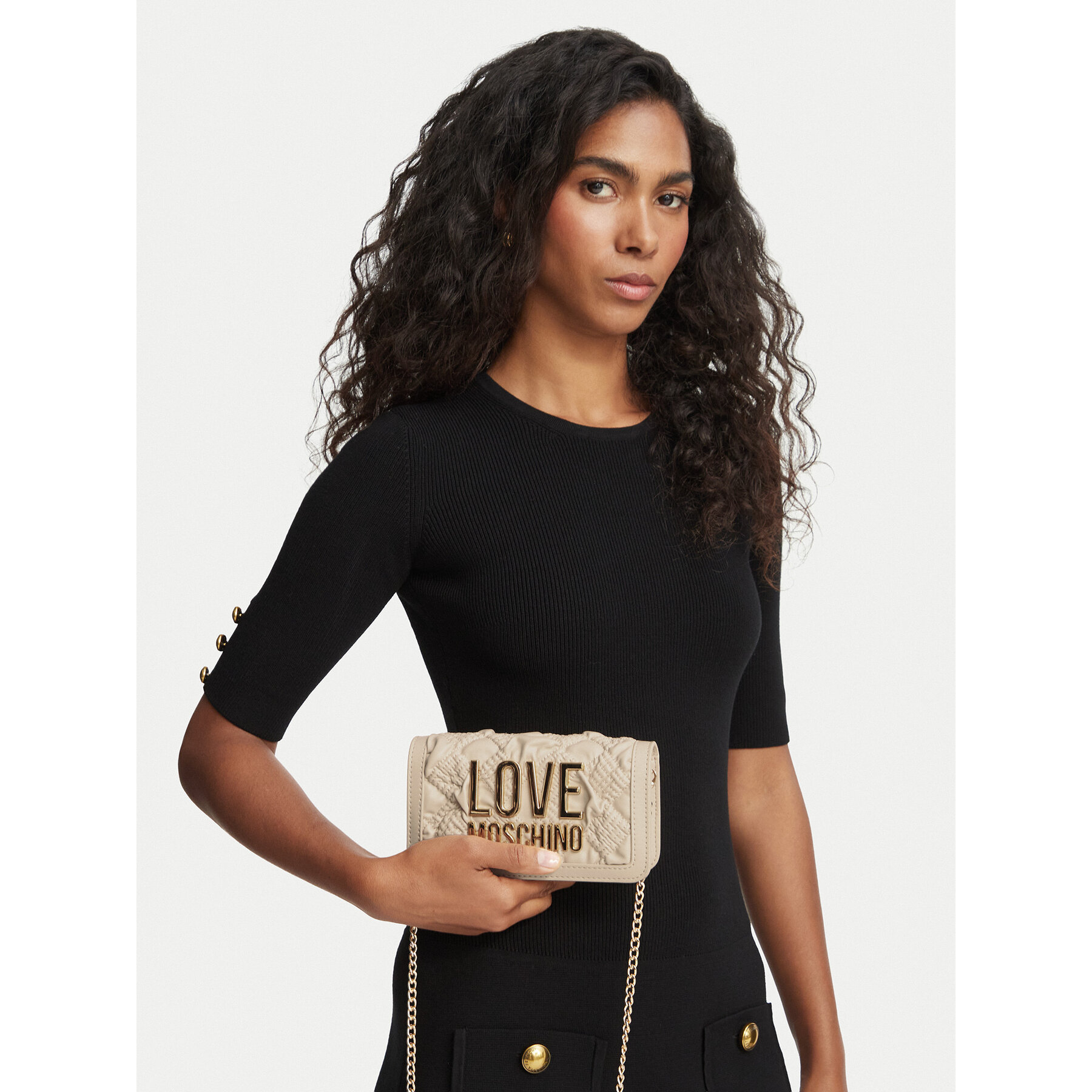 Дамска чанта LOVE MOSCHINO JC5603PP1PL1011A Кремав