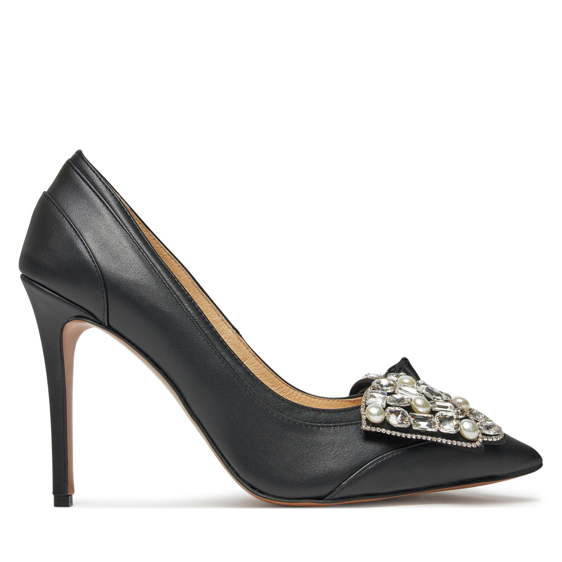 Pantofi cu toc subțire Baldowski D04953-E160-002 Negru