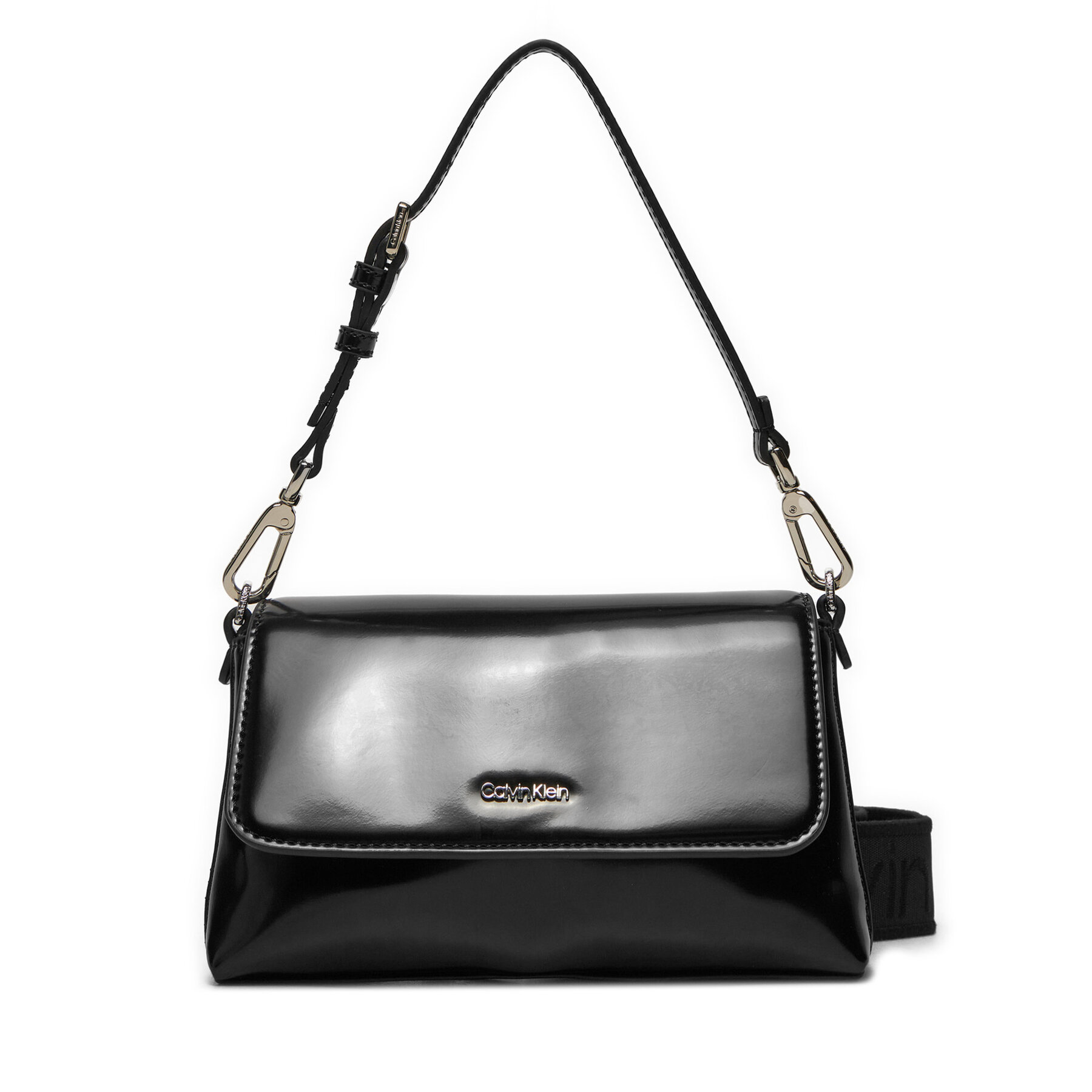 Calvin Klein Τσάντα Calvin Klein Ck Must Dbl Strap Mini Bag_Shiny K60K612772 Μαύρο