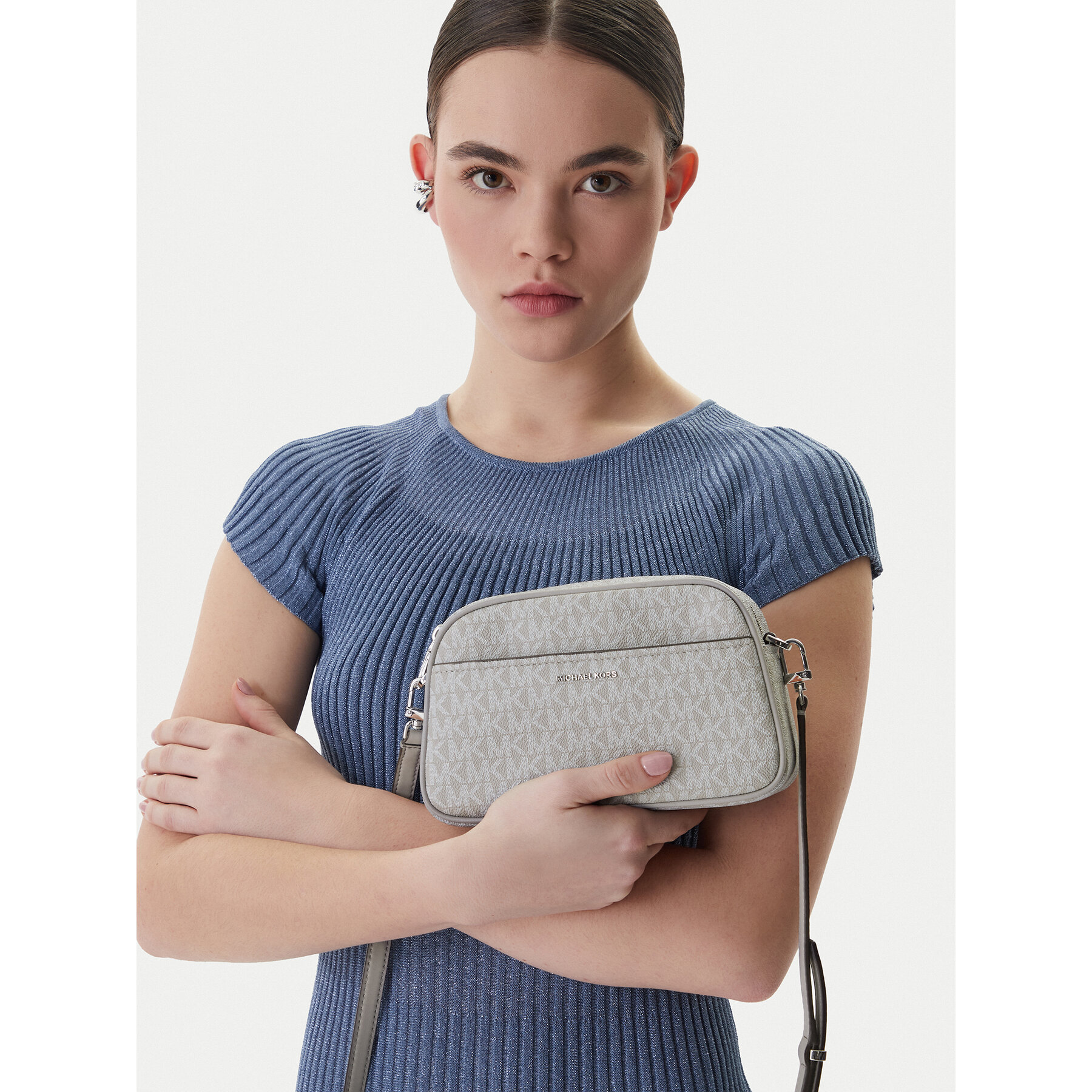 Geantă MICHAEL Michael Kors 32F5SJ6C5V Gri