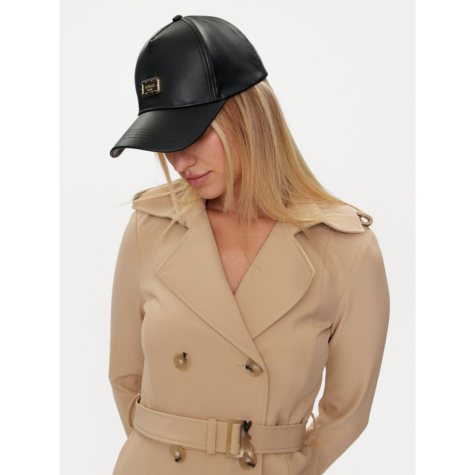 Gorra con visera Guess AW5160 POL03 Negro