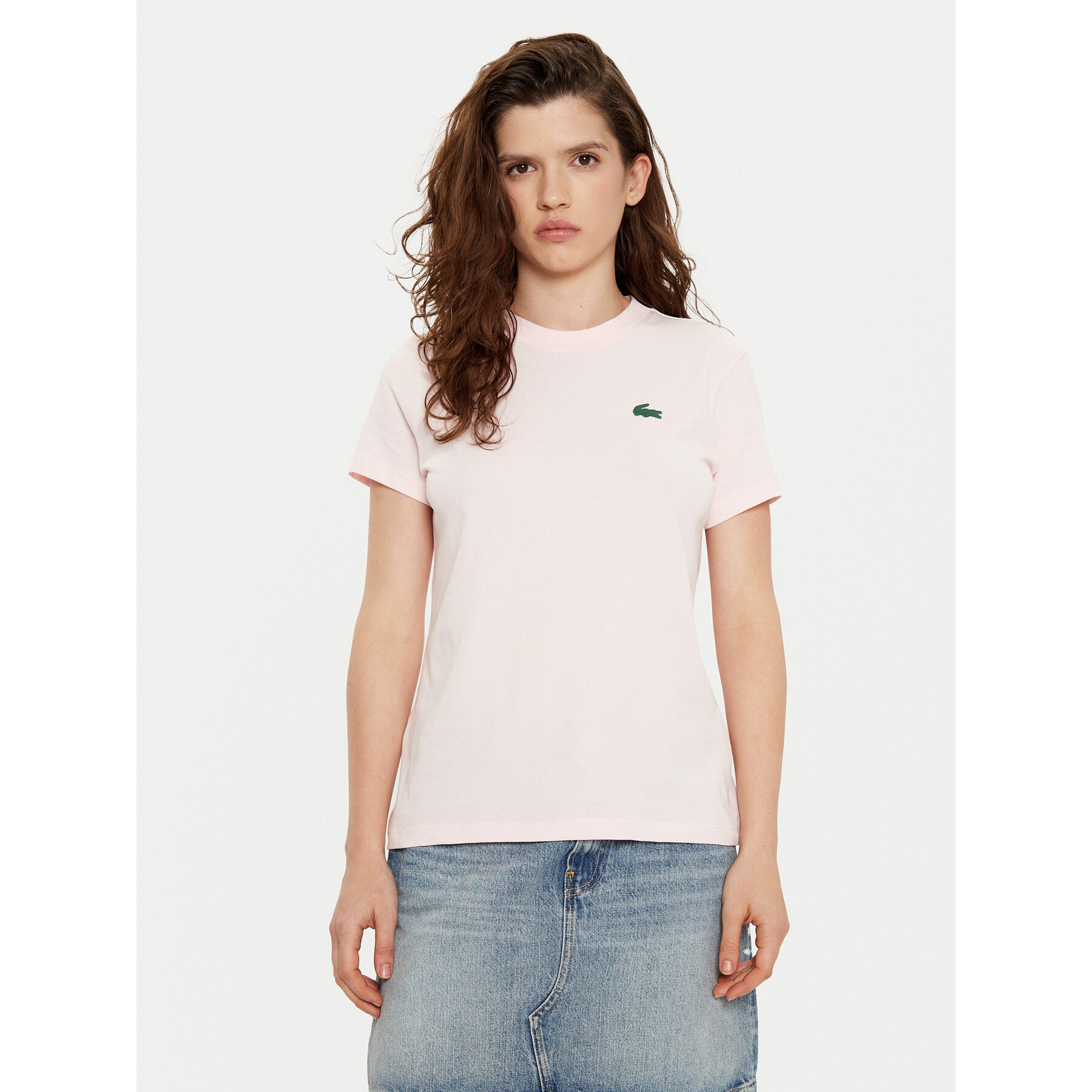 Lacoste Póló TF9246 Rózsaszín Slim Fit