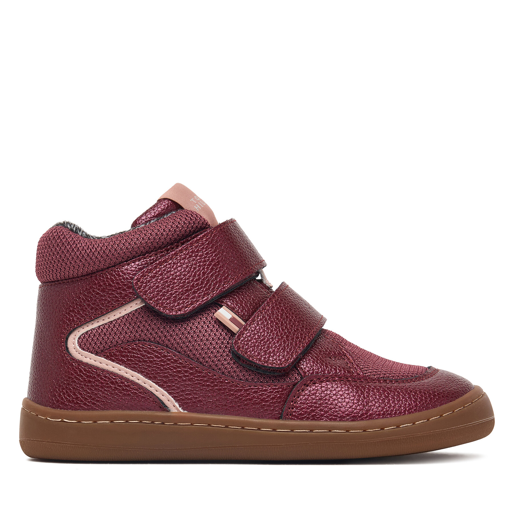 Tenisice Tommy Hilfiger Mid Cut Velcro Sneaker T1AH-35071-0525356 M Tamnocrvena
