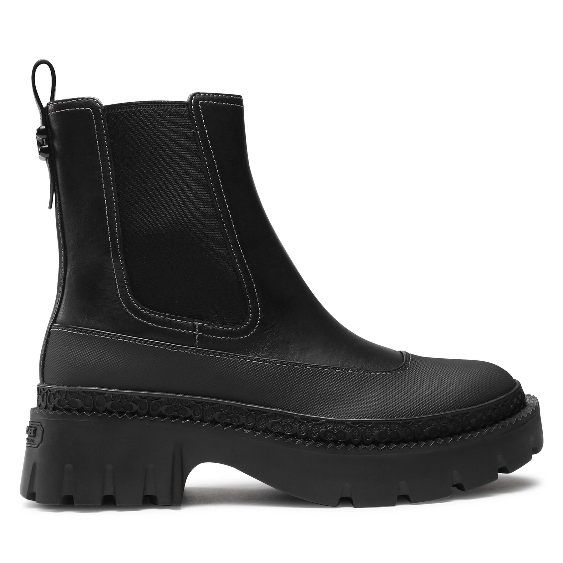  Bokacsizma Coach Jayla Leather Bootie CM770 Fekete akciós termékkép 1