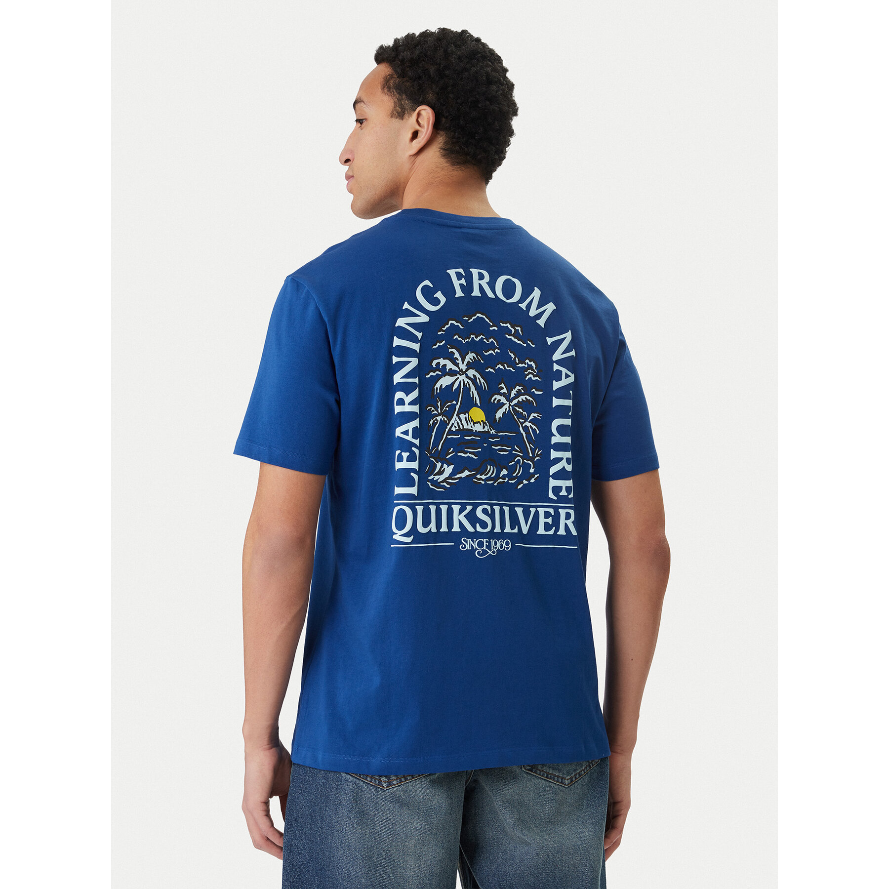 Quiksilver T-Shirt W126-QSMTS-1007-19P Dunkelblau Regular Fit