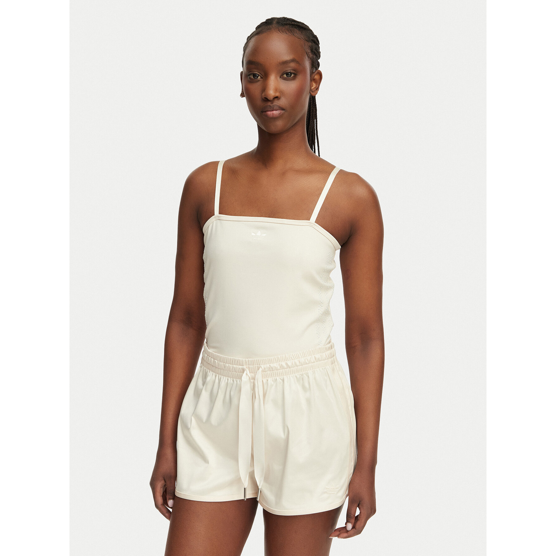 adidas Top Pearl Tube KE3403 Écru Slim Fit