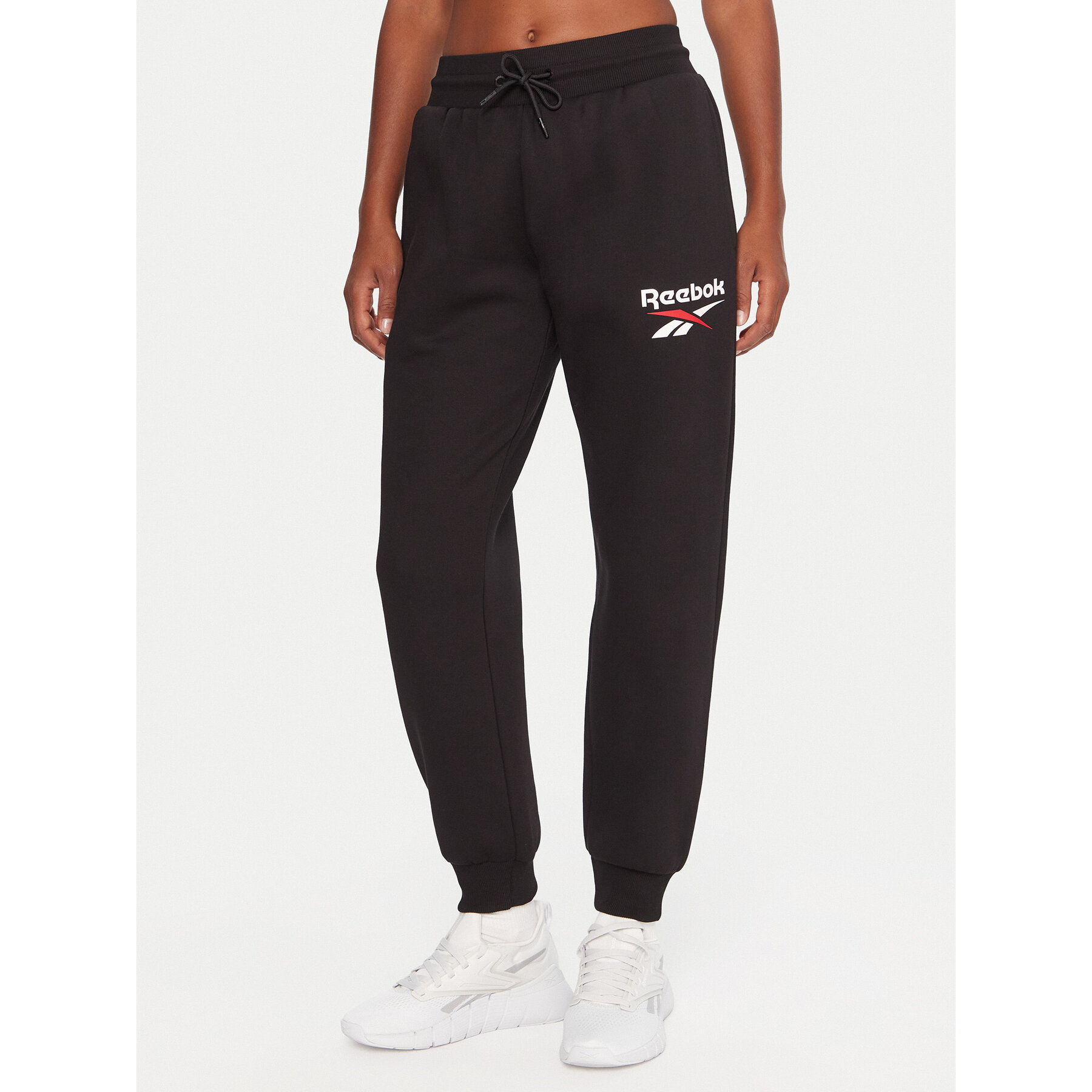 Reebok Donji dio trenerke Stacey RK25166CCW Crna Regular Fit