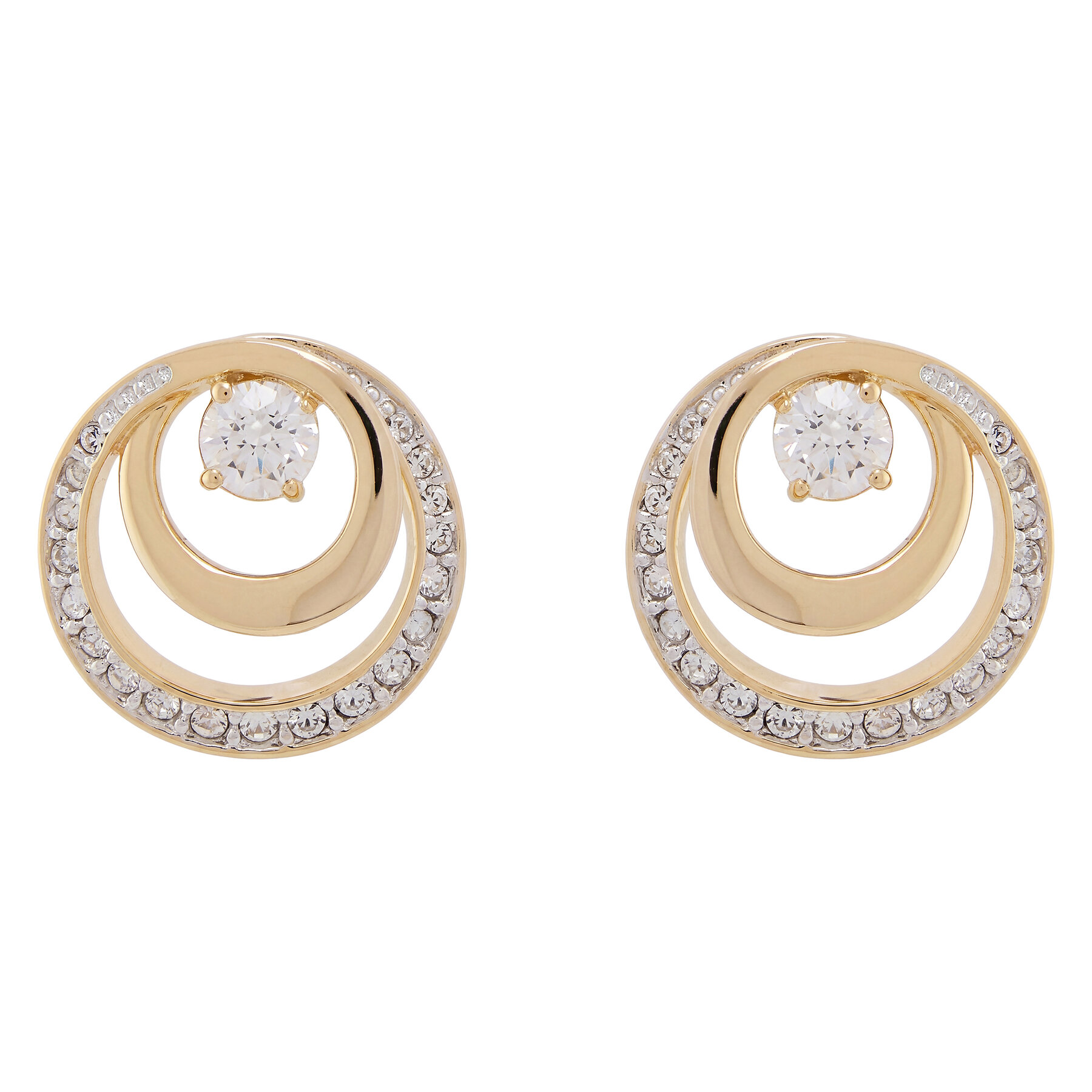 Swarovski Ohrringe Hyperbola 5740407 Goldfarben
