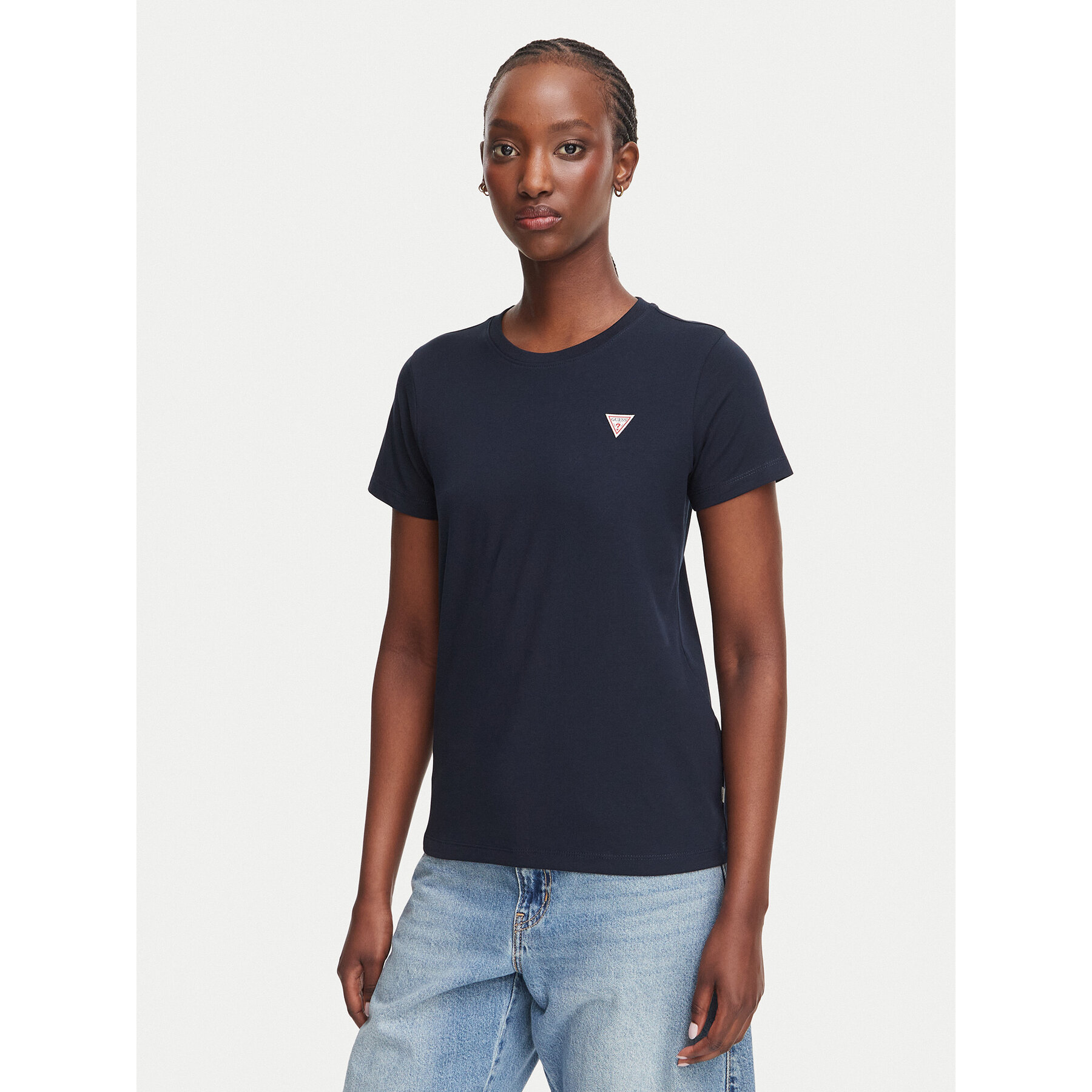Guess Jeans T-Shirt W4YI10 J1314 Dunkelblau Regular Fit