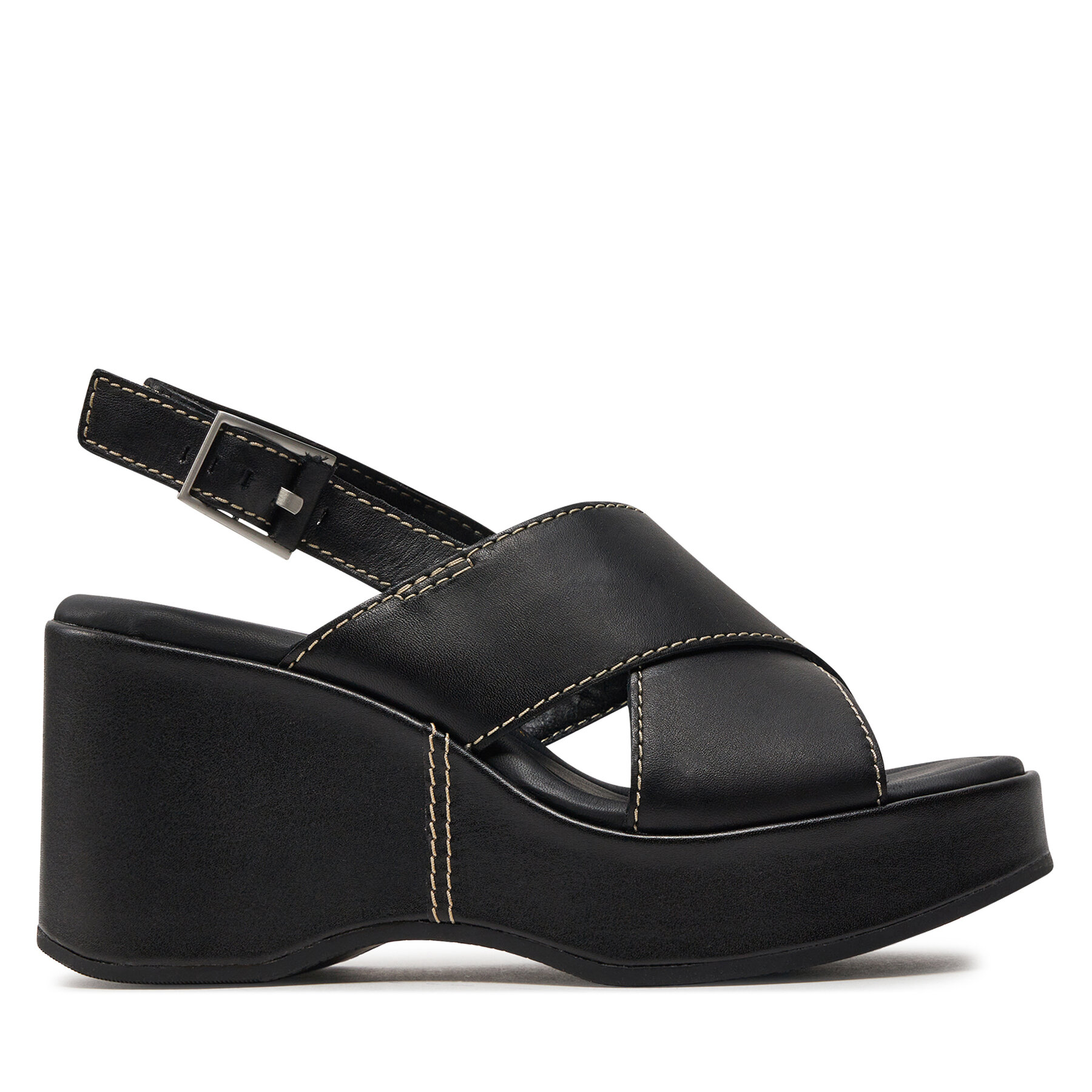 Damskie Sandały Clarks, Rozmiar 41 Czarny Manon Wish 26176299