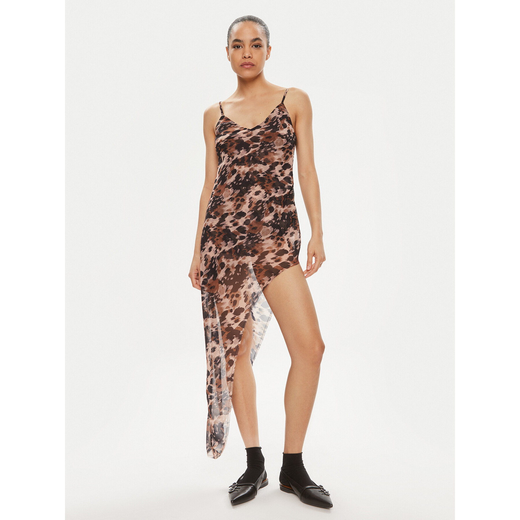 One Teaspoon Sommerkleid Goldie 26320 Braun Slim Fit