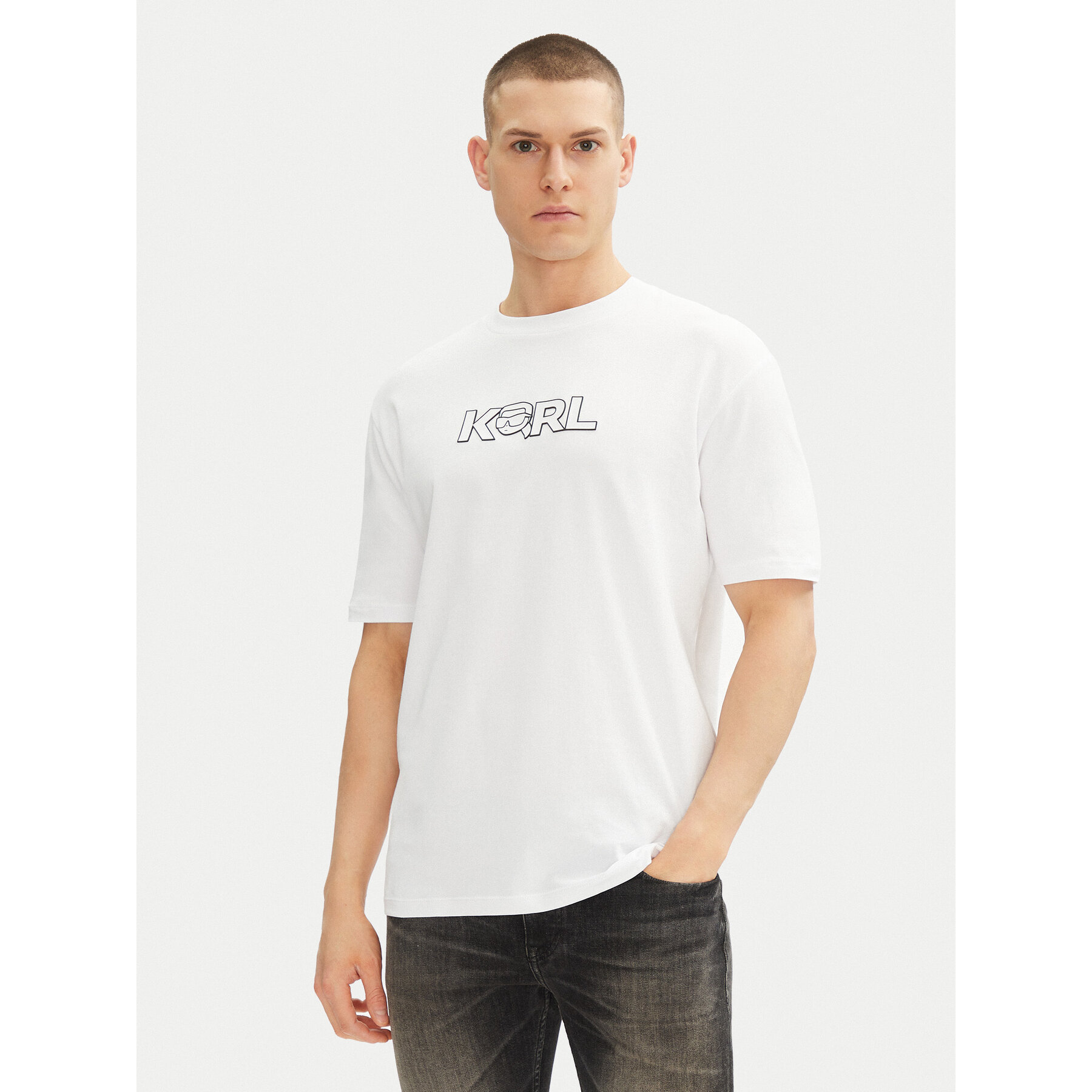KARL LAGERFELD T-shirt 755156 552235 Bianco Regular Fit