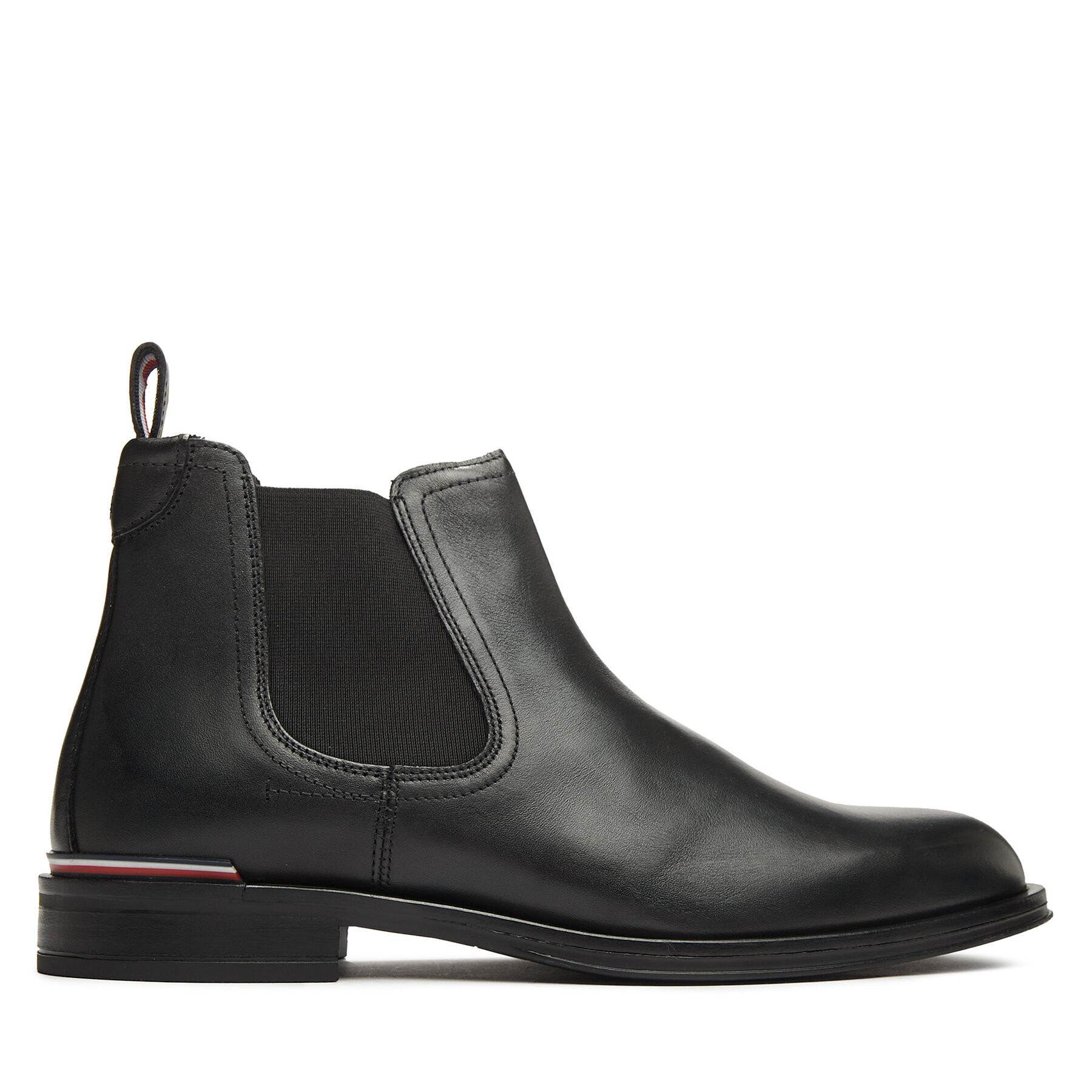 Botines Chelsea Tommy Hilfiger Core Rwb Hilfiger Lth Chelsea FM0FM04806 Negro