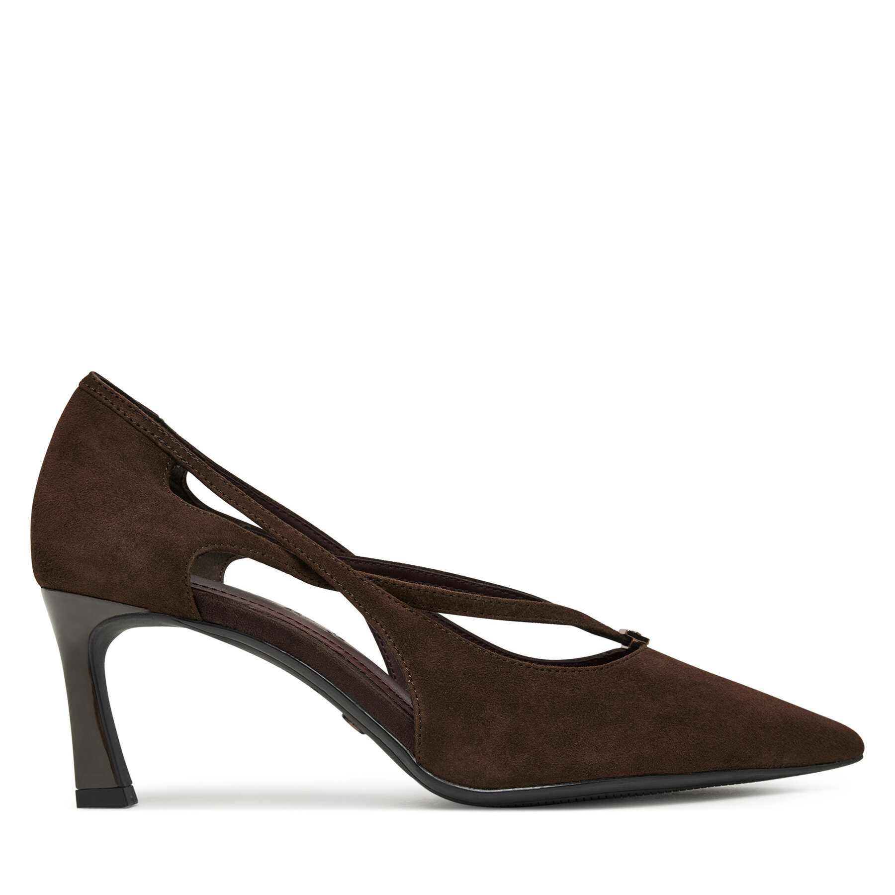 Pantofi cu toc subțire Tamaris 1-22459-47 Maro închis