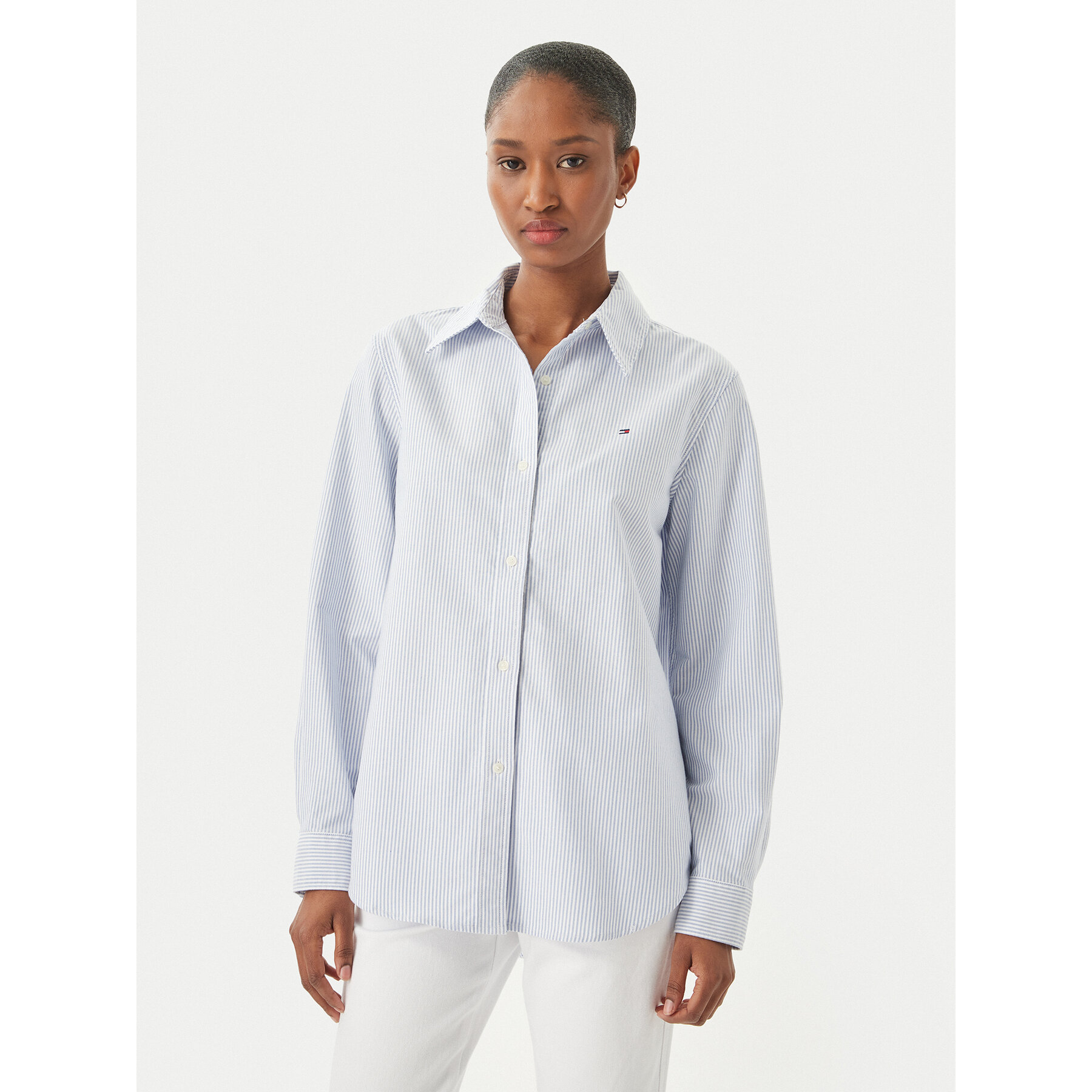 Tommy Hilfiger Hemd WW0WW46111 Hellblau Regular Fit