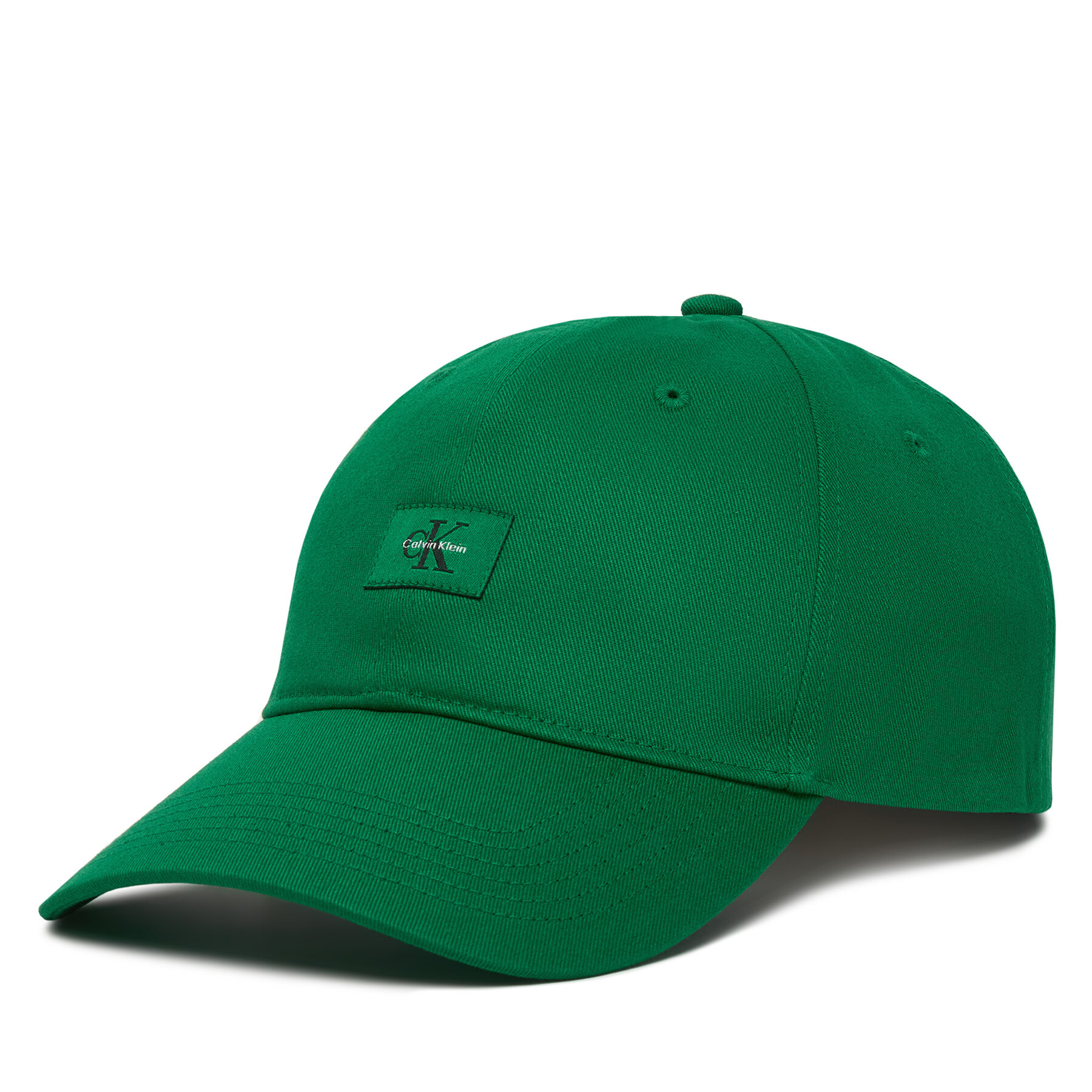 Šiltovka Calvin Klein Monologo Woven Patch Bb Cap LV04D5077G Zelená