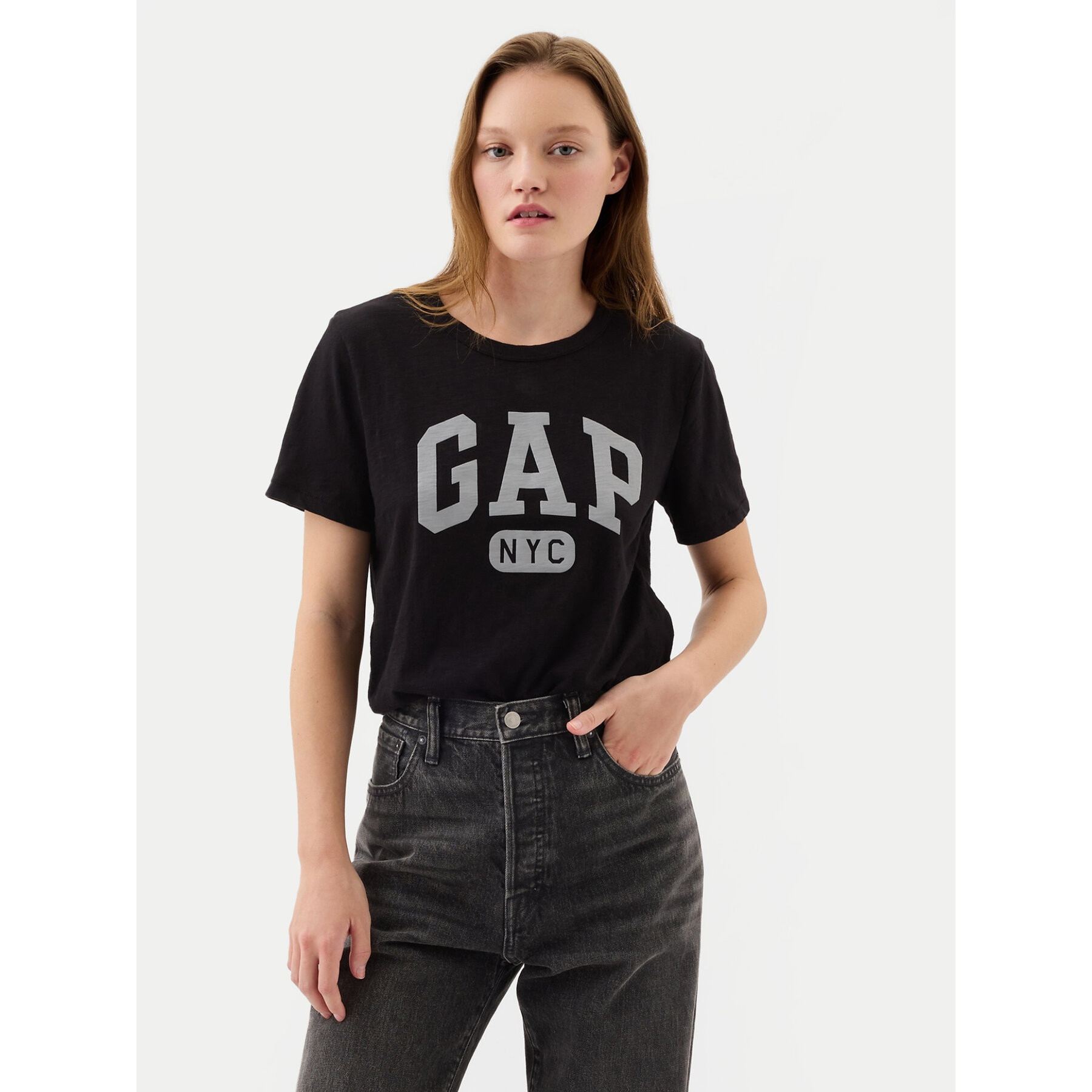 Gap T-Shirt 871344-05 Μαύρο Regular Fit