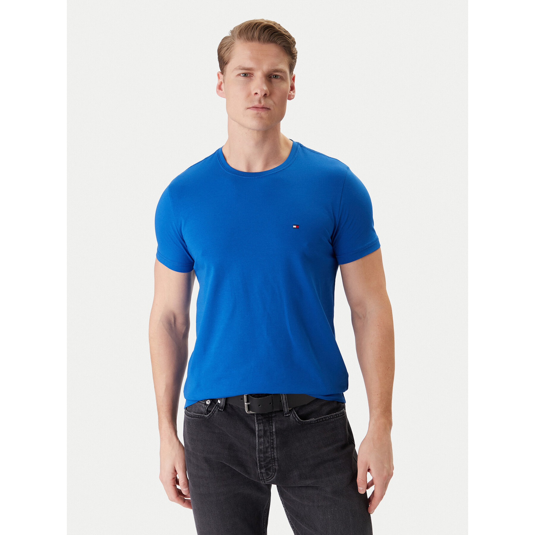 Tommy Hilfiger T-Shirt MW0MW10800 Μπλε Slim Fit