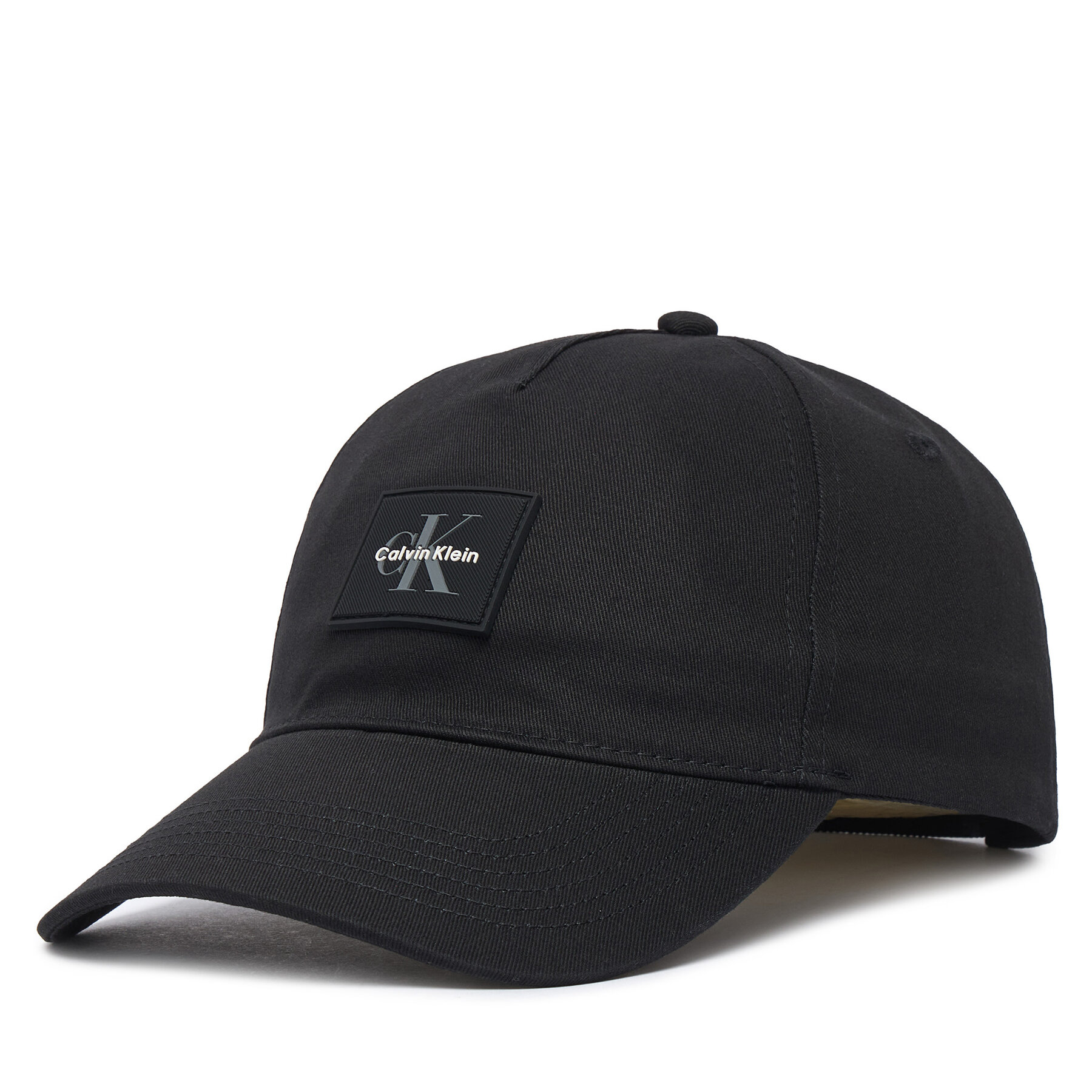 Шапка с козирка Calvin Klein Monologo Rubber Patch Bb Cap LV04D5136G Черен