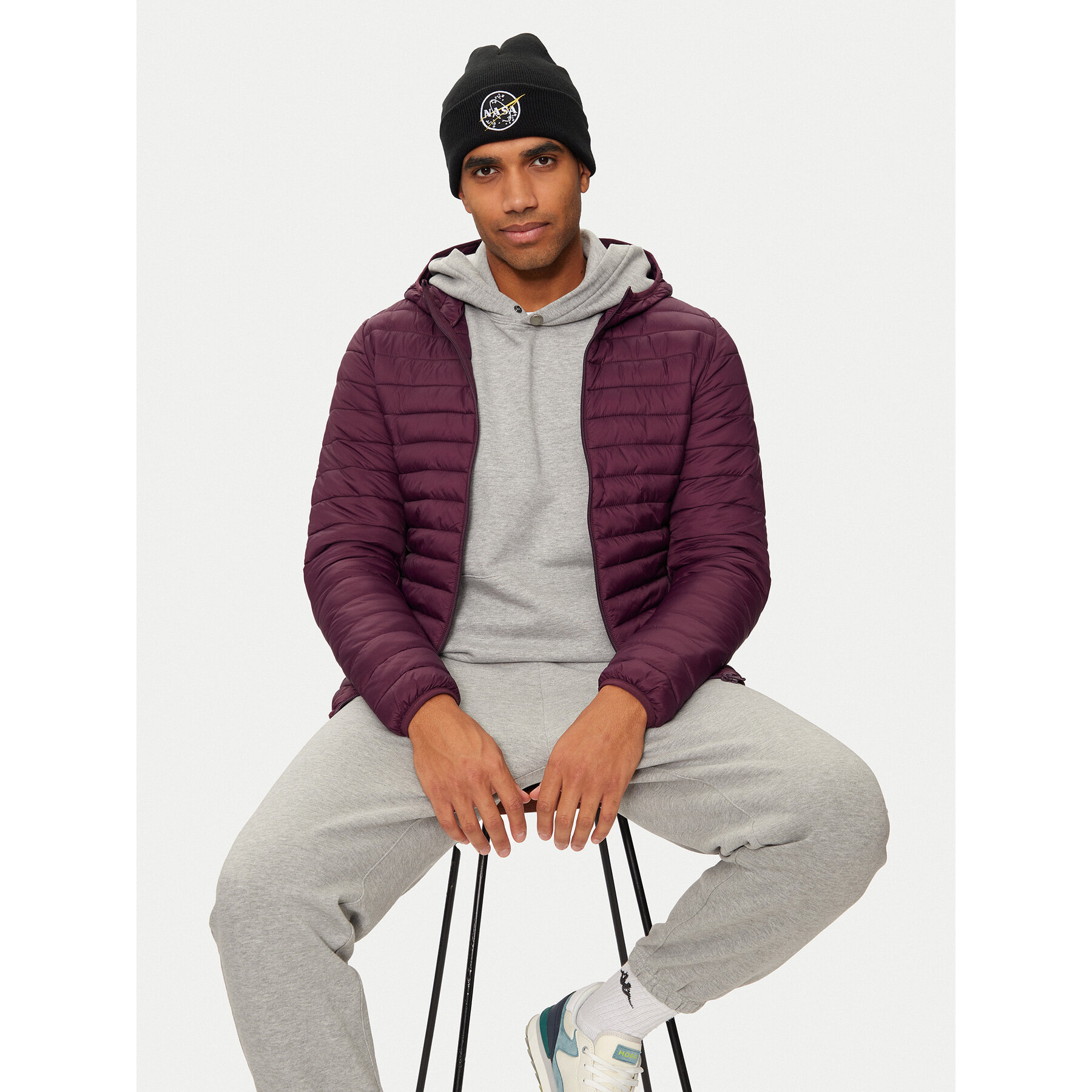 Čiapka Alpha Industries Nasa Beanie 198948 Čierna