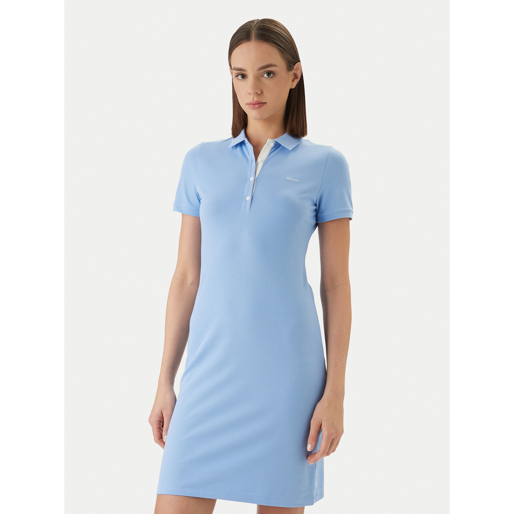 Gant Kleid für den Alltag 4201468 Blau Slim Fit