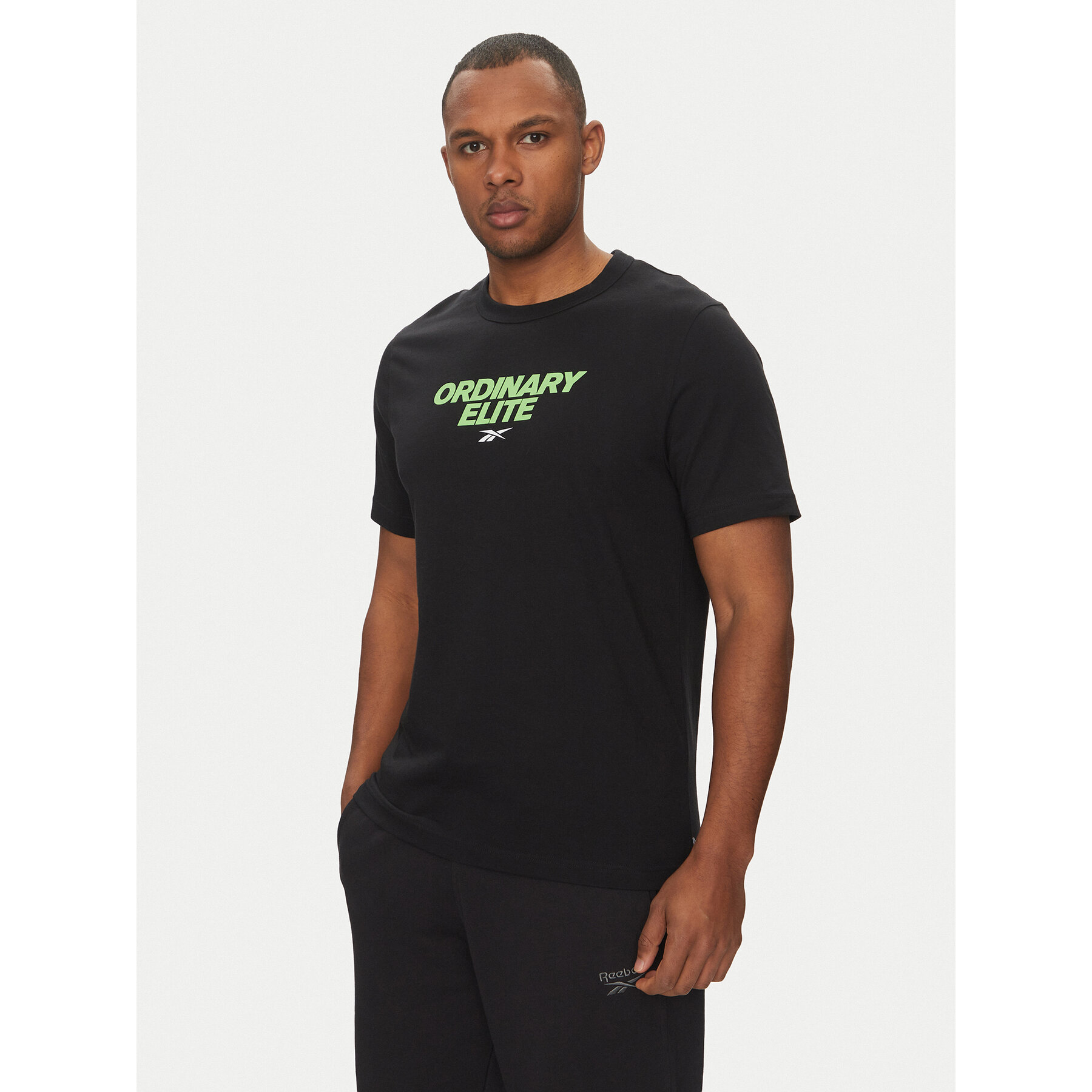 Reebok Majica 100218824 Črna Regular Fit