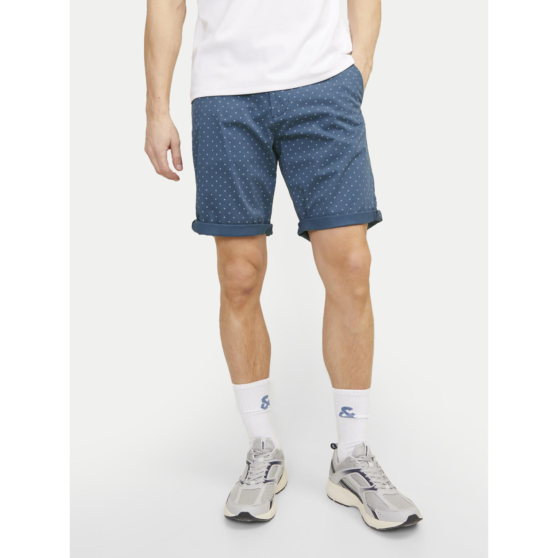 Jack & Jones Stoffshorts Bowie 12230336 Blau Regular Fit