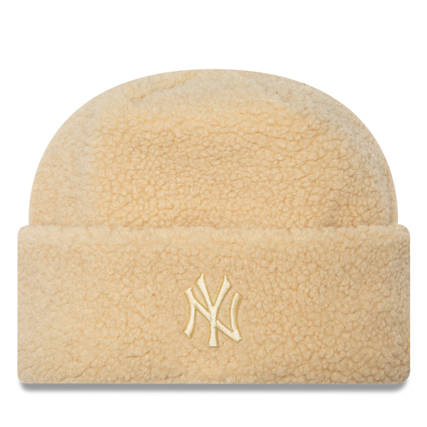 Sapka New Era Borg New York Yankees Cuff Knit Beanie 60580756 Bézs