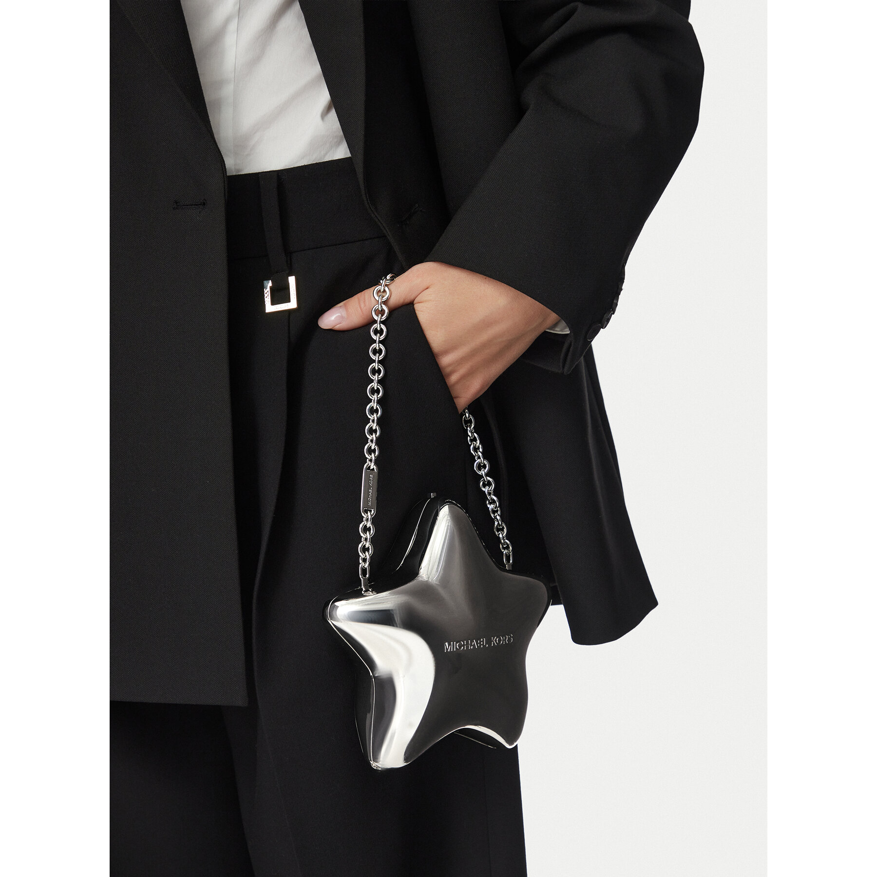 Geantă MICHAEL Michael Kors Darla 30F6S0DC5U Argintiu