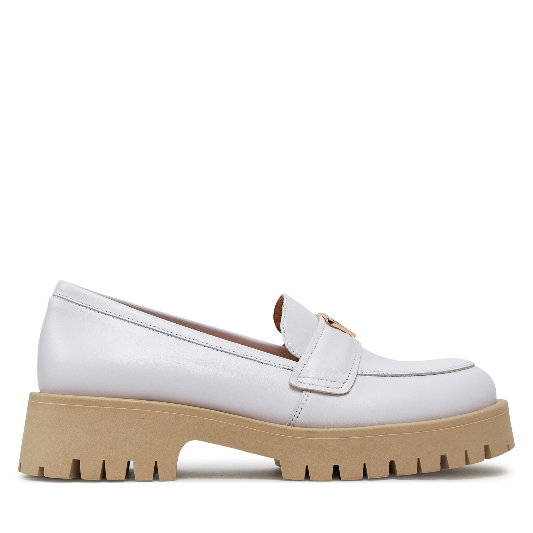 Damskie Loafersy R.Polański, Rozmiar 39 Biały 1679