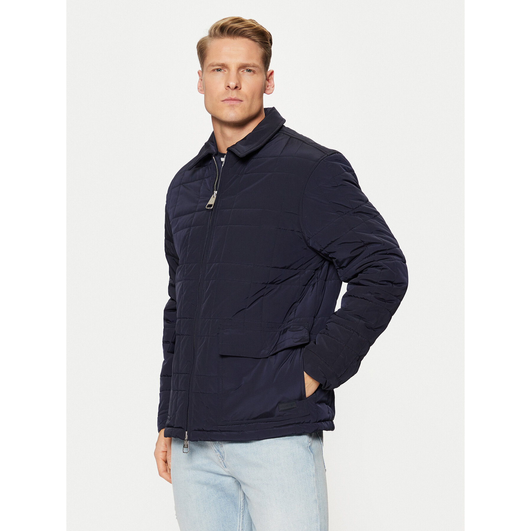 Hunter Übergangsjacke Walter HARM0004242 Dunkelblau Regular Fit