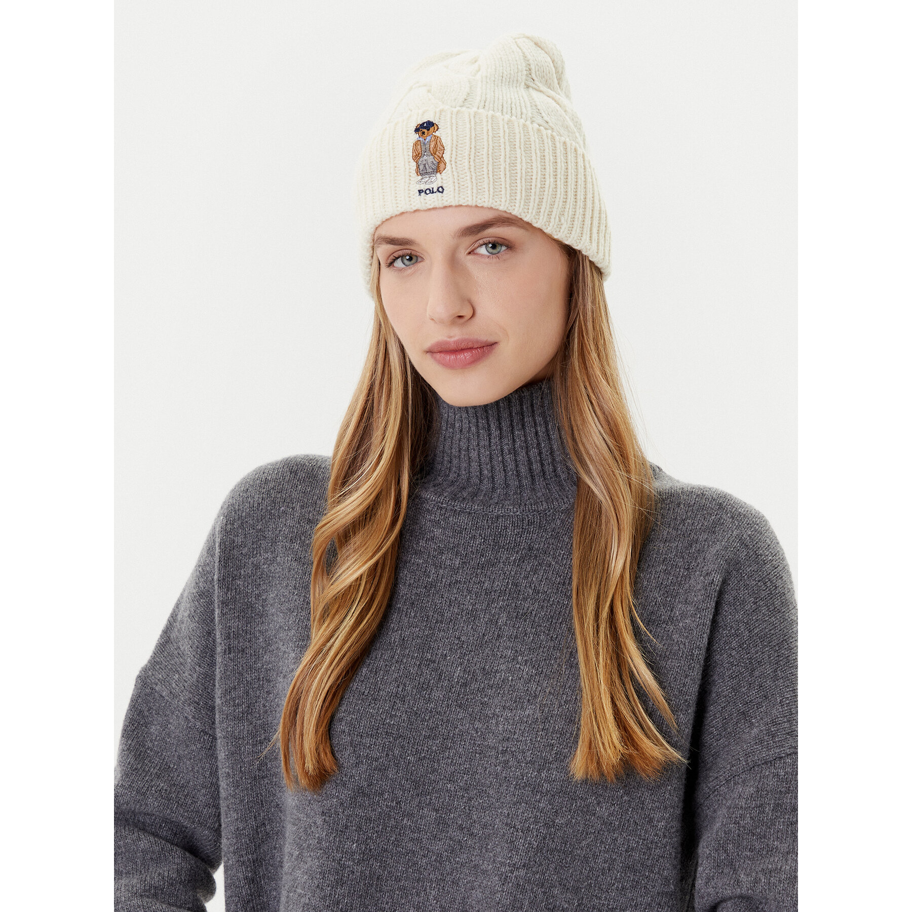 Čiapka Polo Ralph Lauren 455981433001 Écru