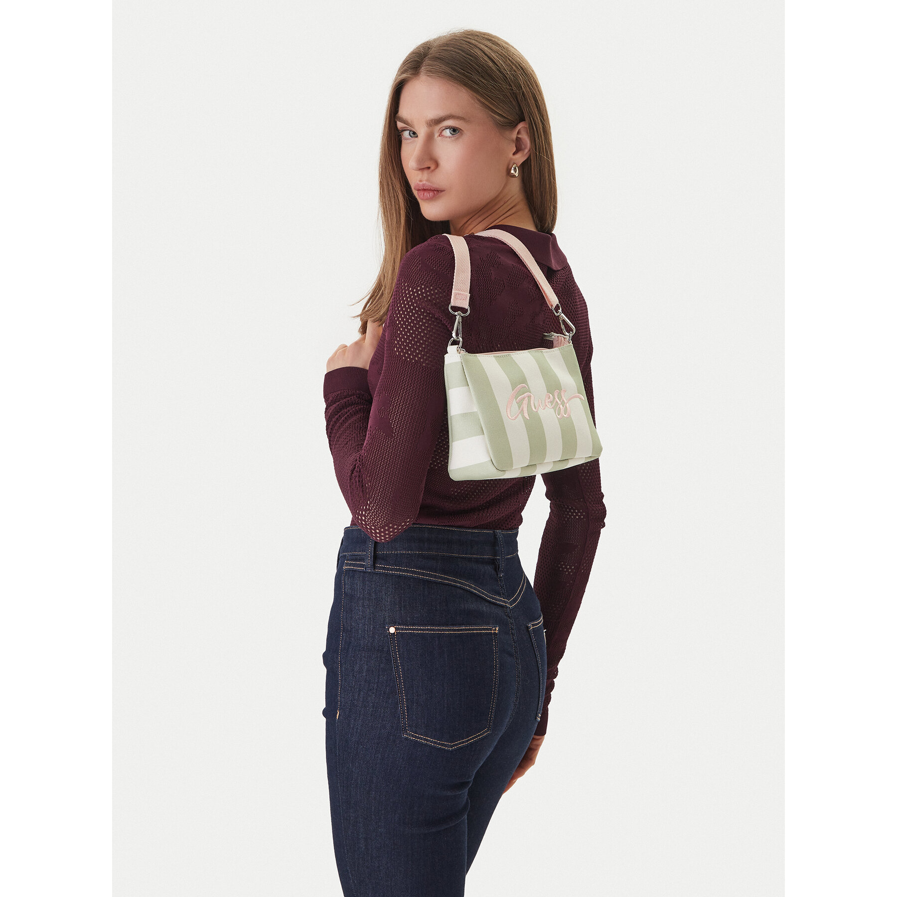 Geantă Guess J6GZ24 WO760 Verde