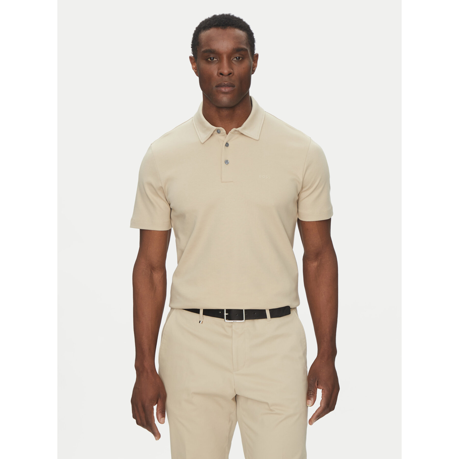 BOSS Pólóing Palosh 30 50471335 Bézs Slim Fit