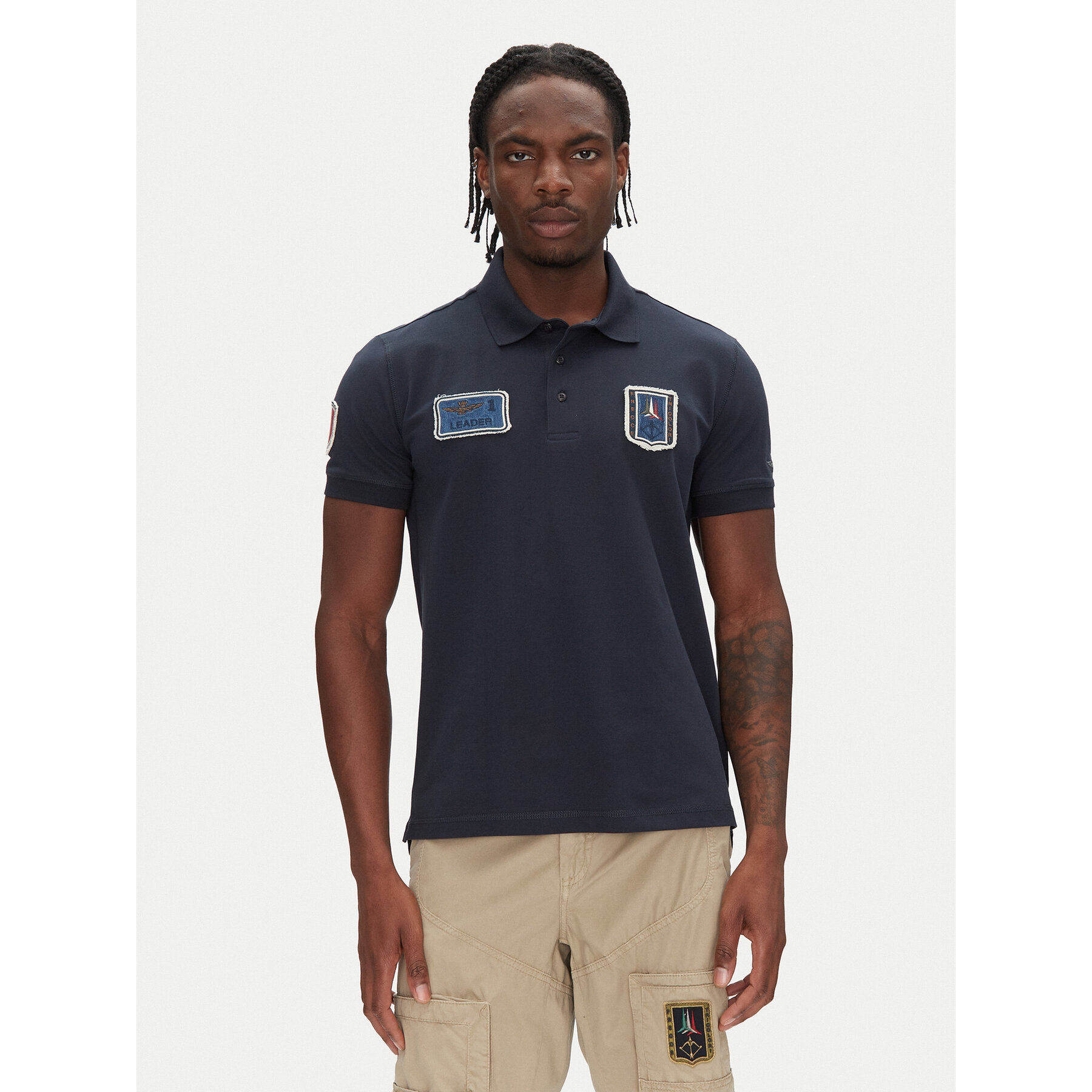Aeronautica Militare Pólóing 251PO1851P344 Sötétkék Regular Fit