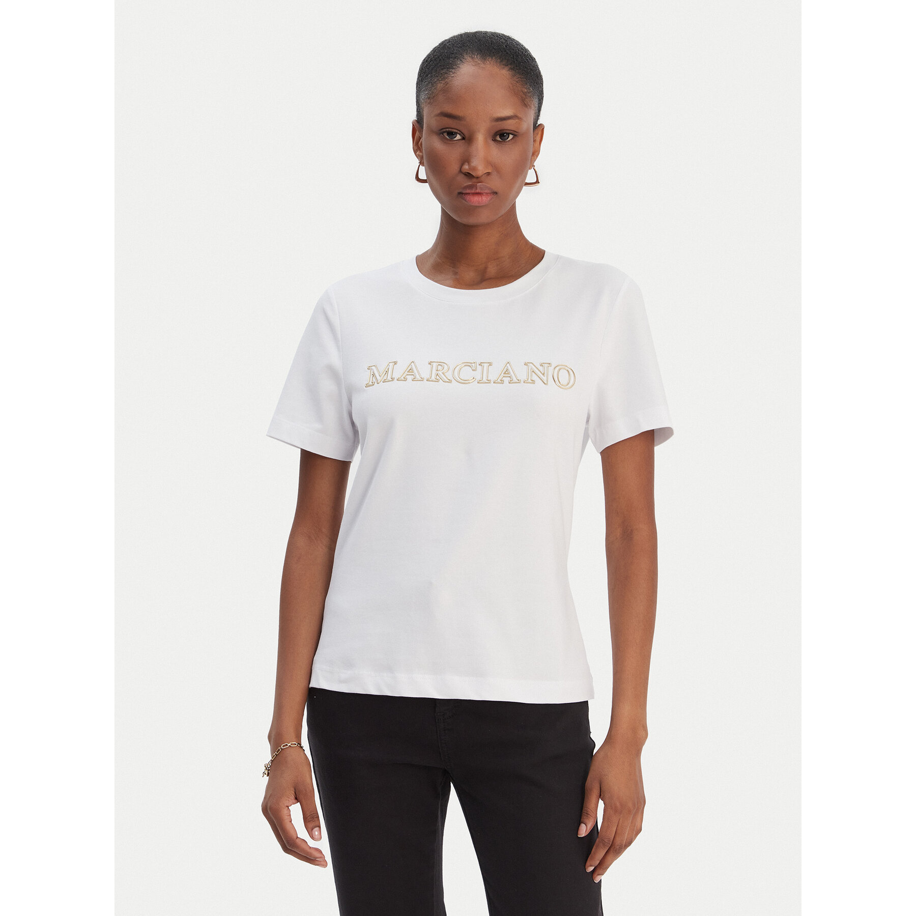 Marciano Guess T-Shirt 6RGI04 6008A Weiß Regular Fit
