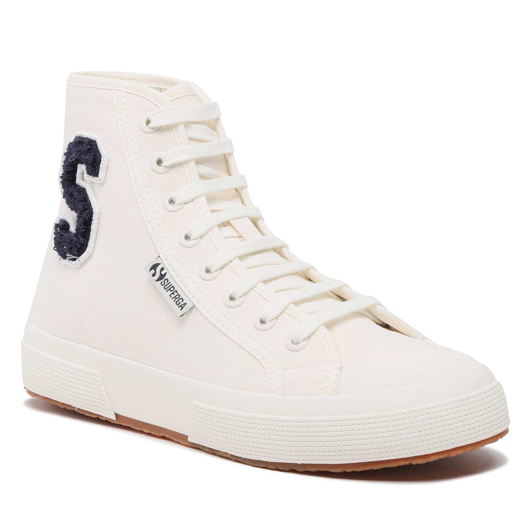 Modne superge Superga 2295 Cotton Terry Patch S21321W White Avorio/Navy-F Avorio AAI
