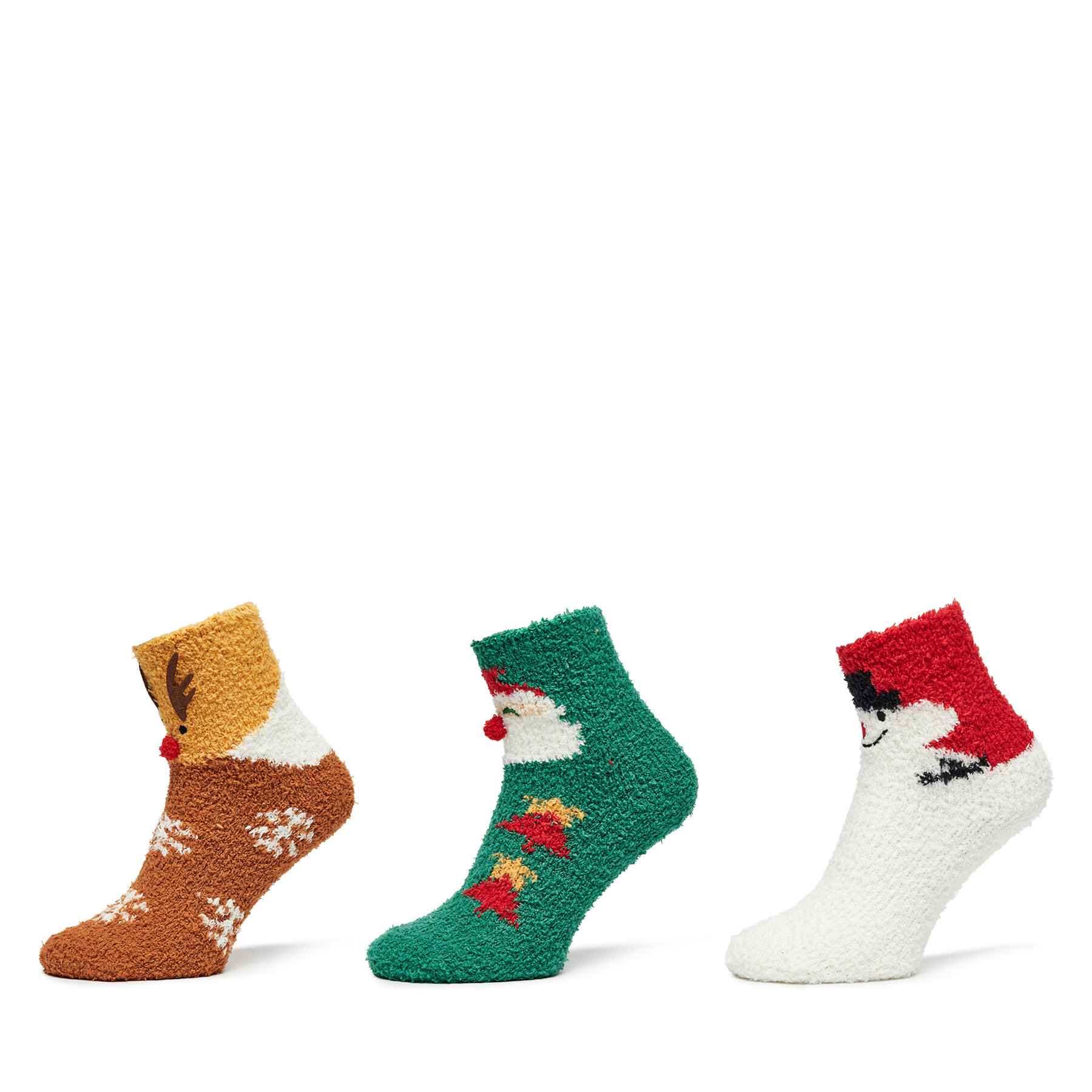 Lot de 3 paires de chaussettes hautes femme ONLY Christmas 15327608 Multicolore