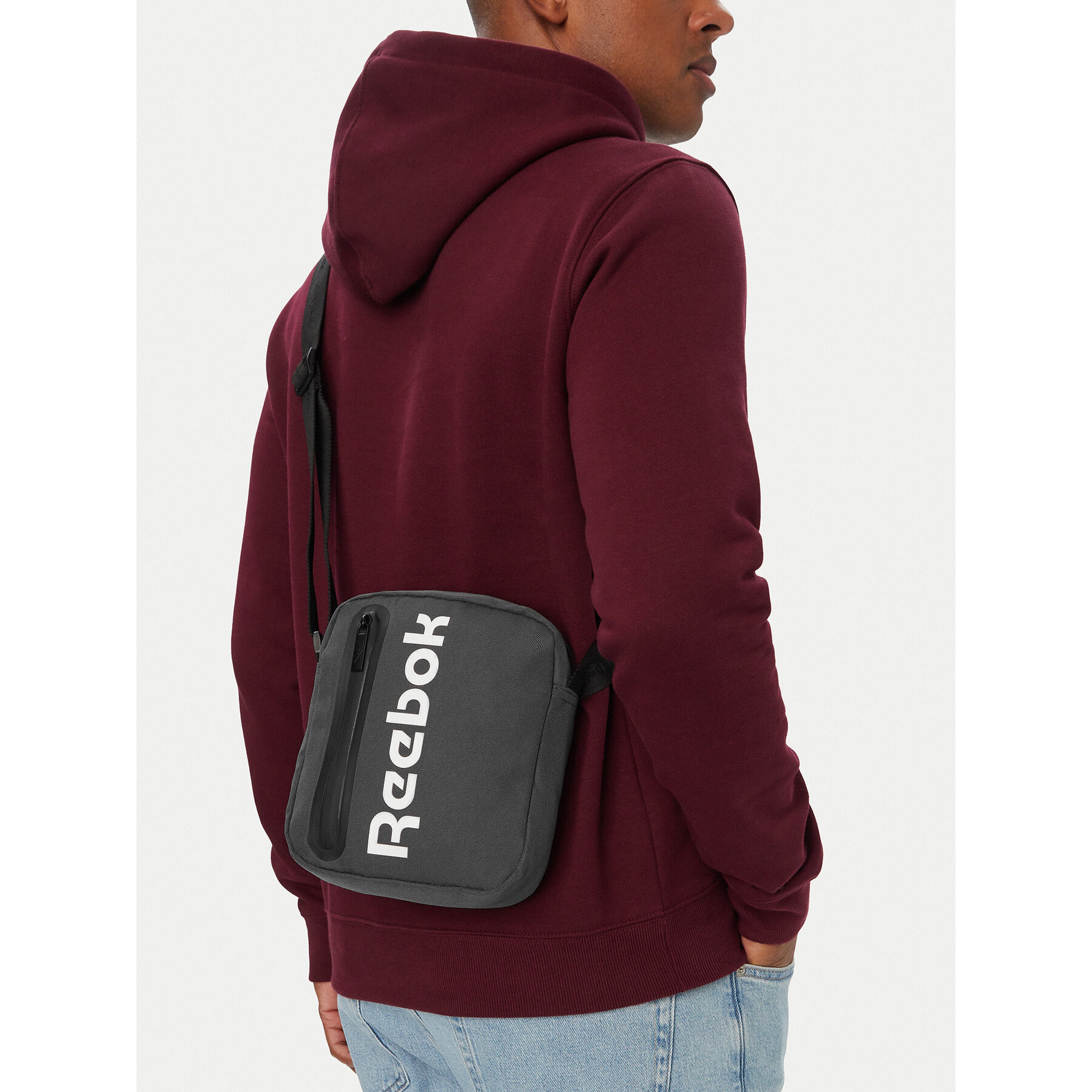 Torbica za okrog pasu Reebok WBEOHP-RBK-P-001-10 Temno siva