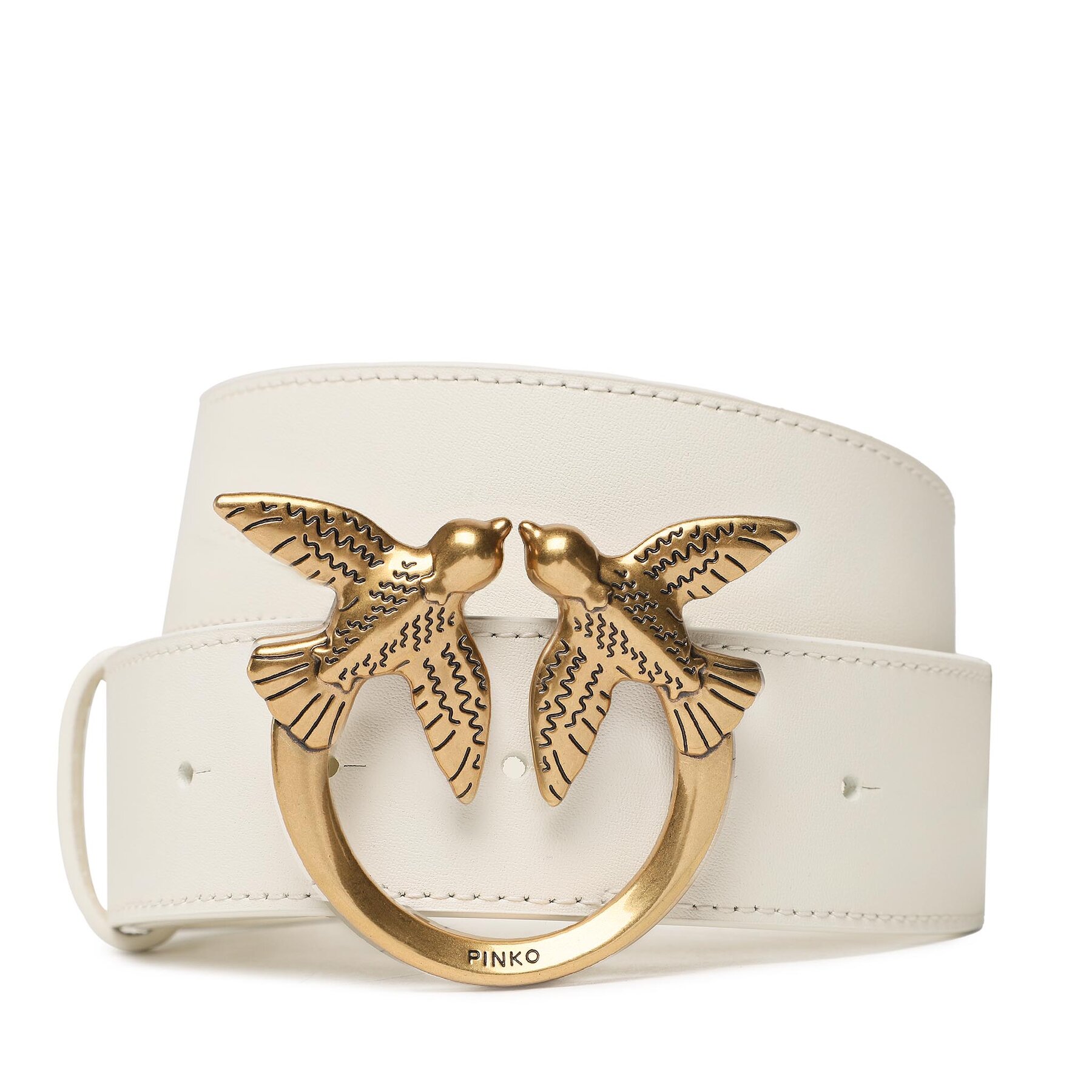 Opasok PINKO Love Berry H4 Belt PE 23 PLT01 100120 A0F1 Biela