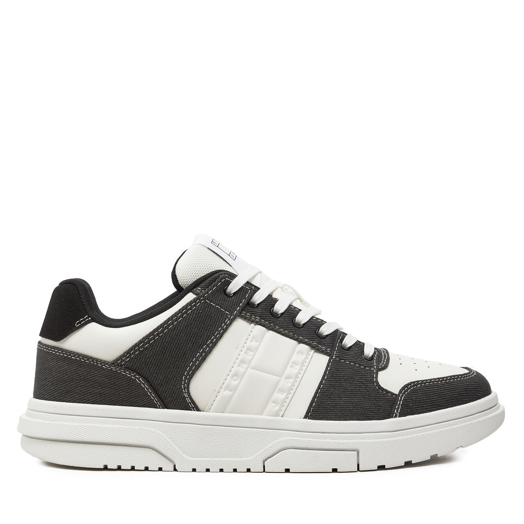 Męskie Sneakersy Tommy Jeans, Rozmiar 44 Czarny The Brooklyn Mix Material EM0EM01428