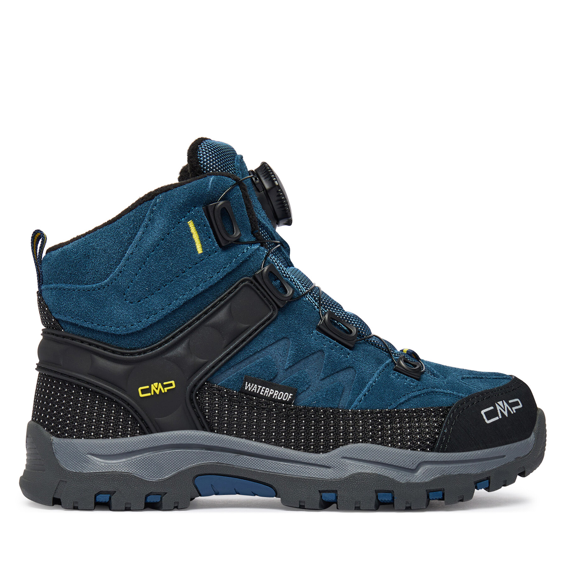 Trekingová obuv CMP Kids Kiruna Mid Fitgo Fleece Wp 3Q57894 Modrá