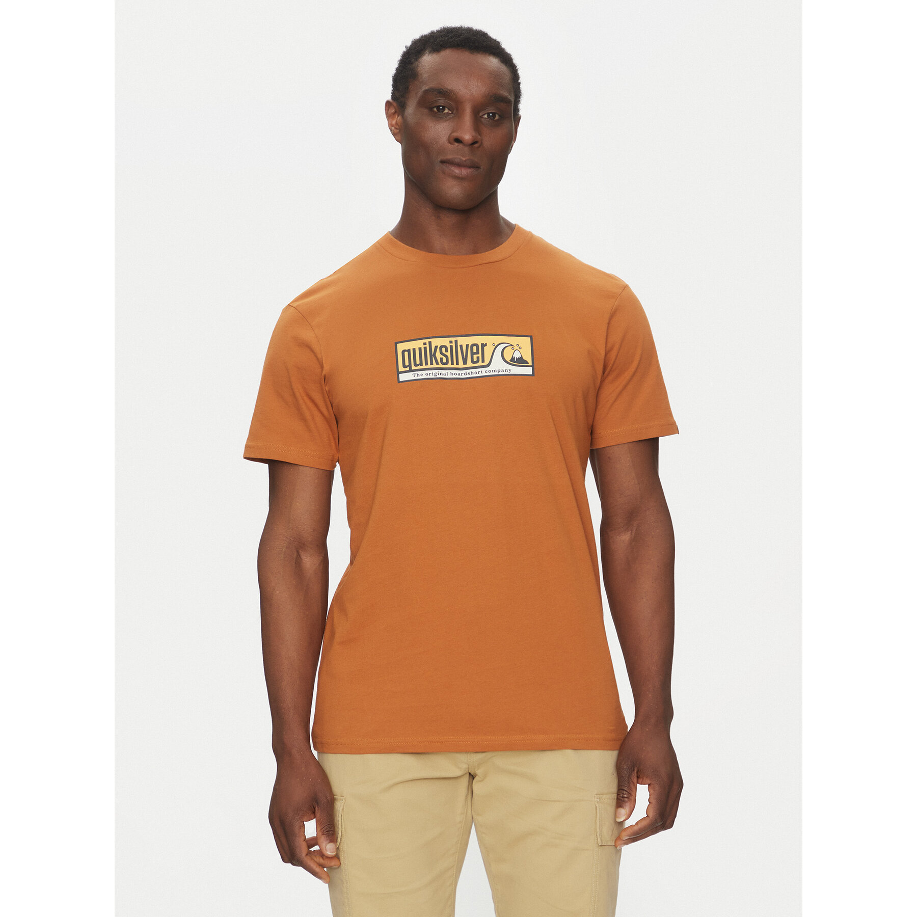 Quiksilver T-shirt EQYZT08040 Marrone Regular Fit