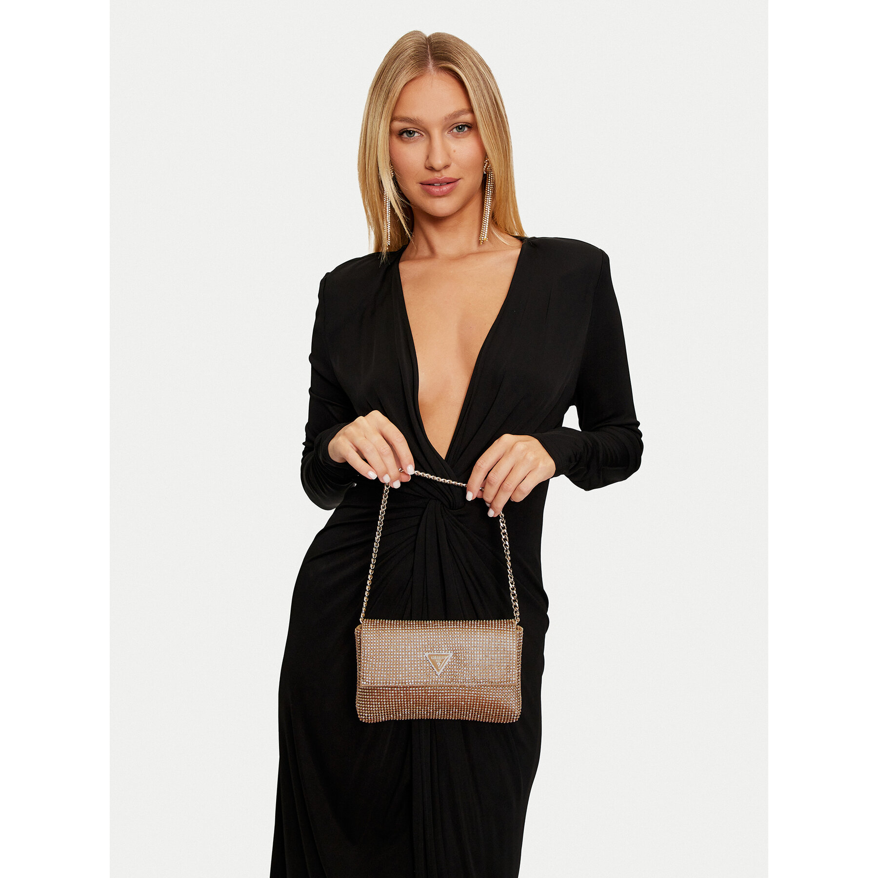 Guess Τσάντα Guess Zalina HWRP93 50700 Χρυσό