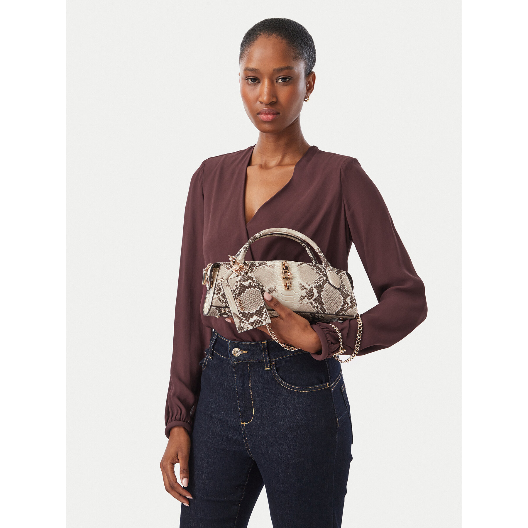 Дамска чанта Guess Yvonne Mini HWKG23 29760 Сив