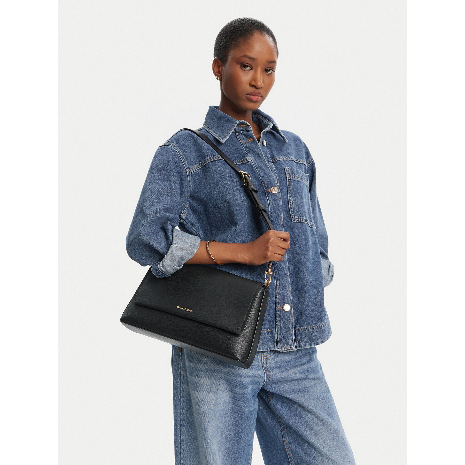 Geantă MICHAEL Michael Kors Nessa 30T5G8ZM3L Negru