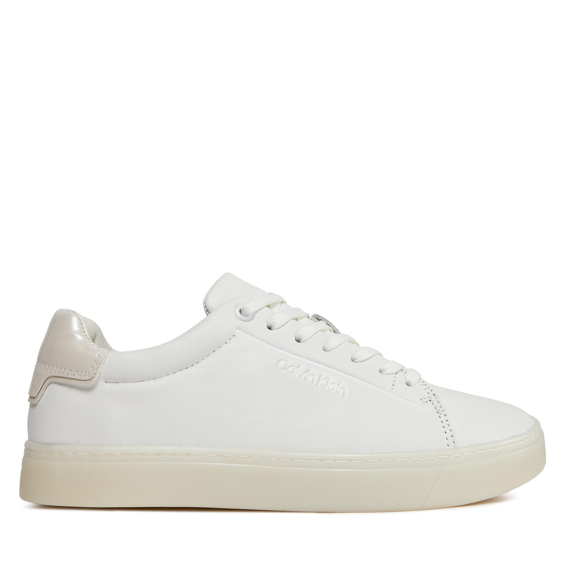 Sneakers Calvin Klein Cupsole Lace Up Pearl HW0HW01897 Vit