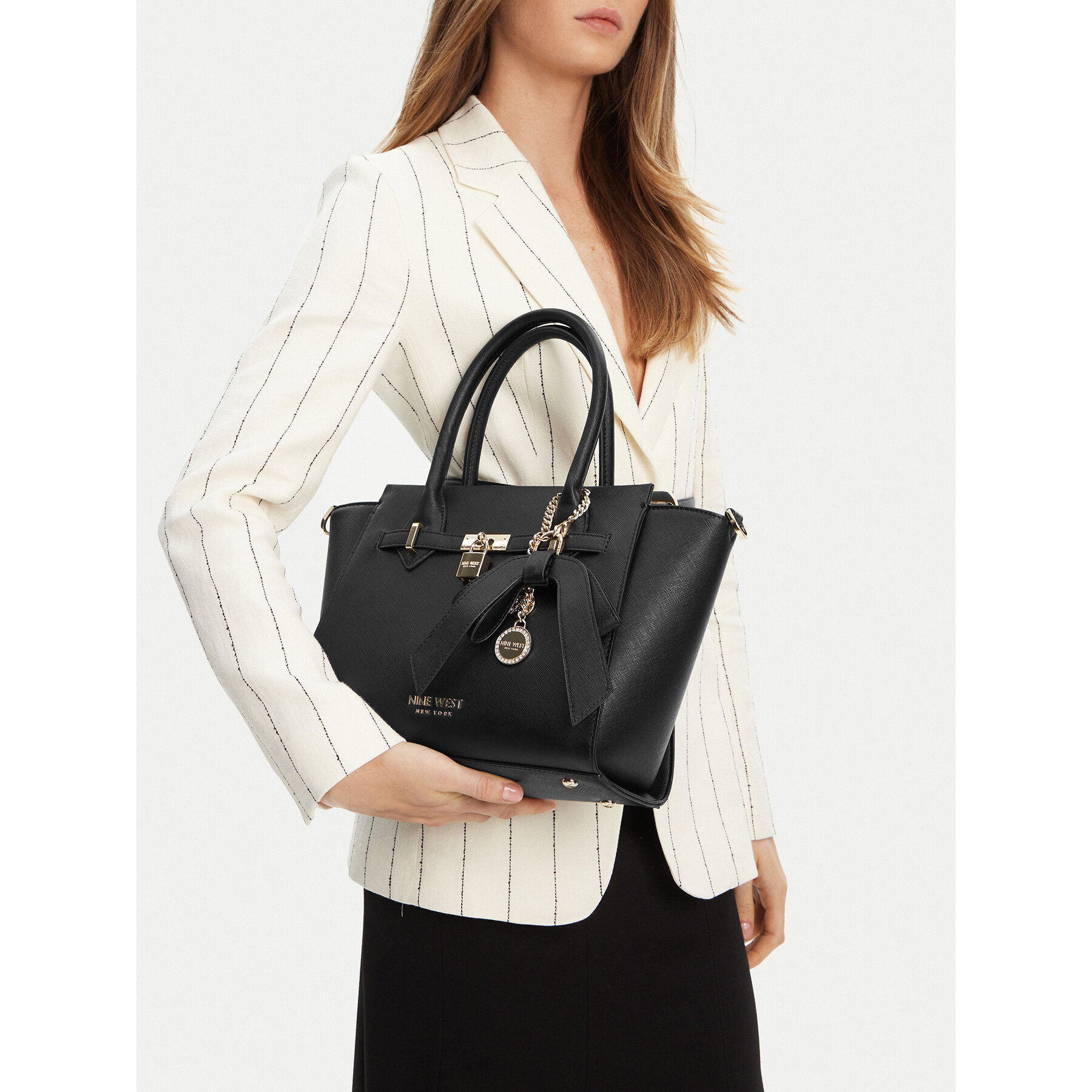 Geantă Nine West CEO-Chelsea-Charm-II-LX10185 Negru