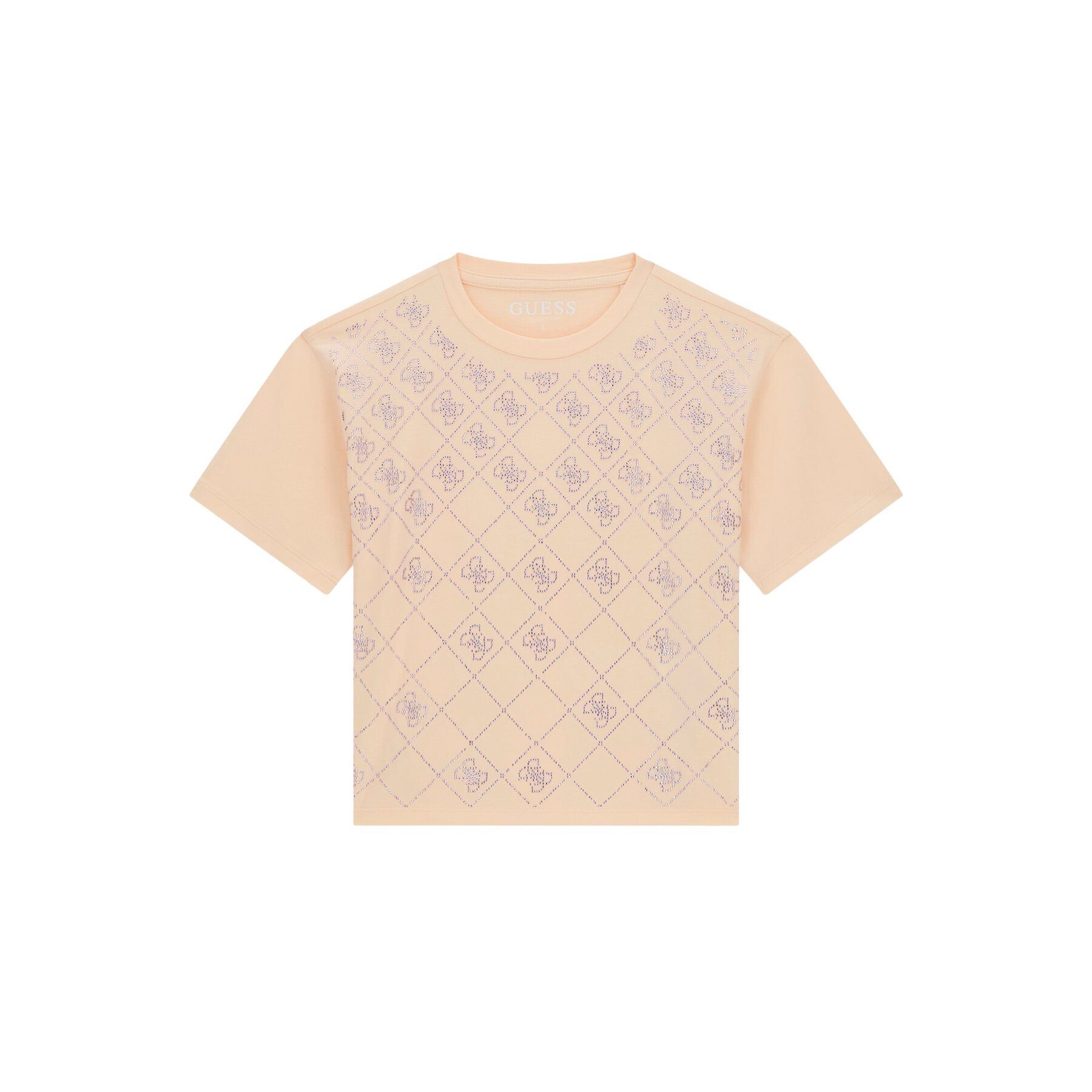 Guess T-Shirt J6GI05 K6YW4 Ανοιχτό πορτοκαλί Boxy Fit